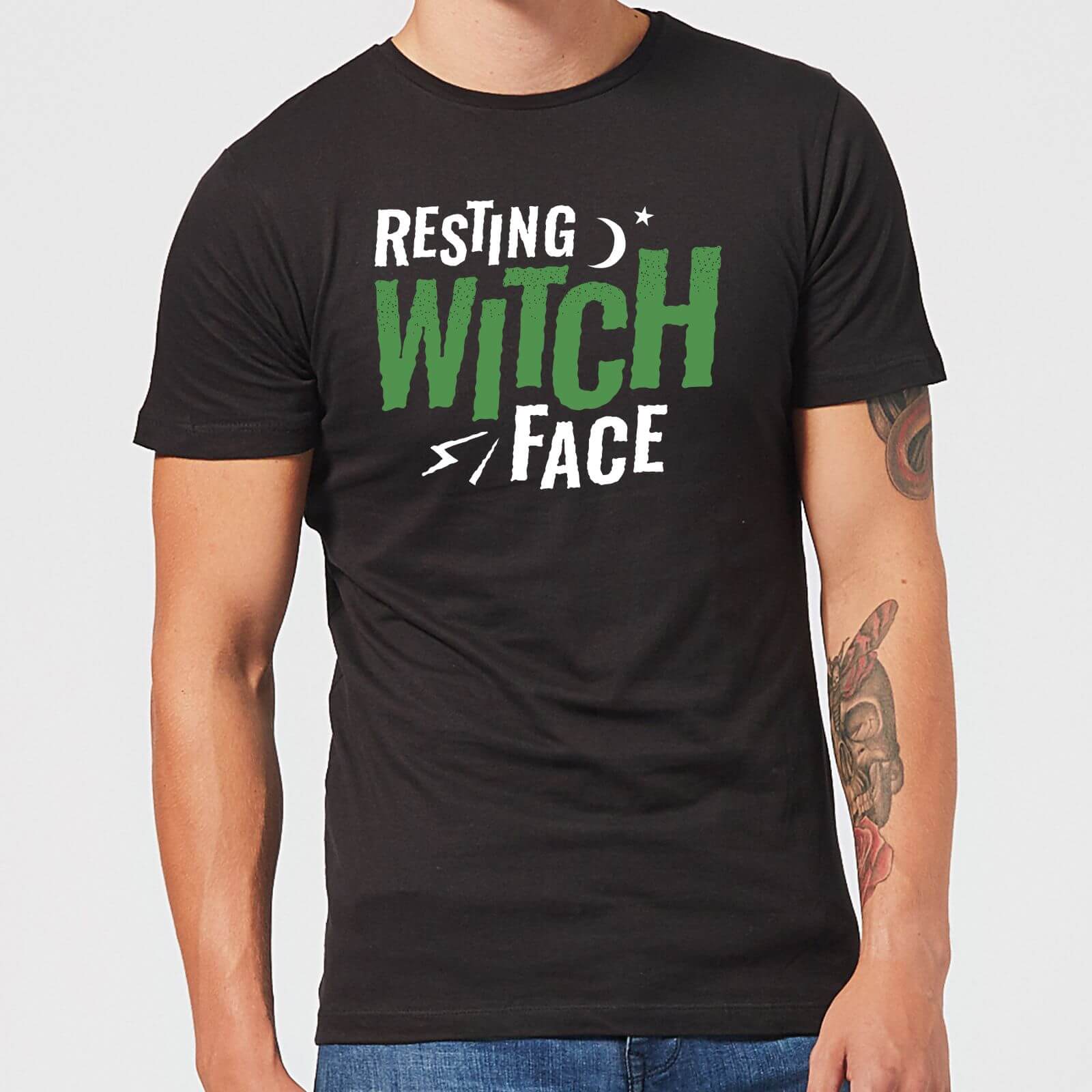 Resting Witch Face Men's T-Shirt - Black - S - Black