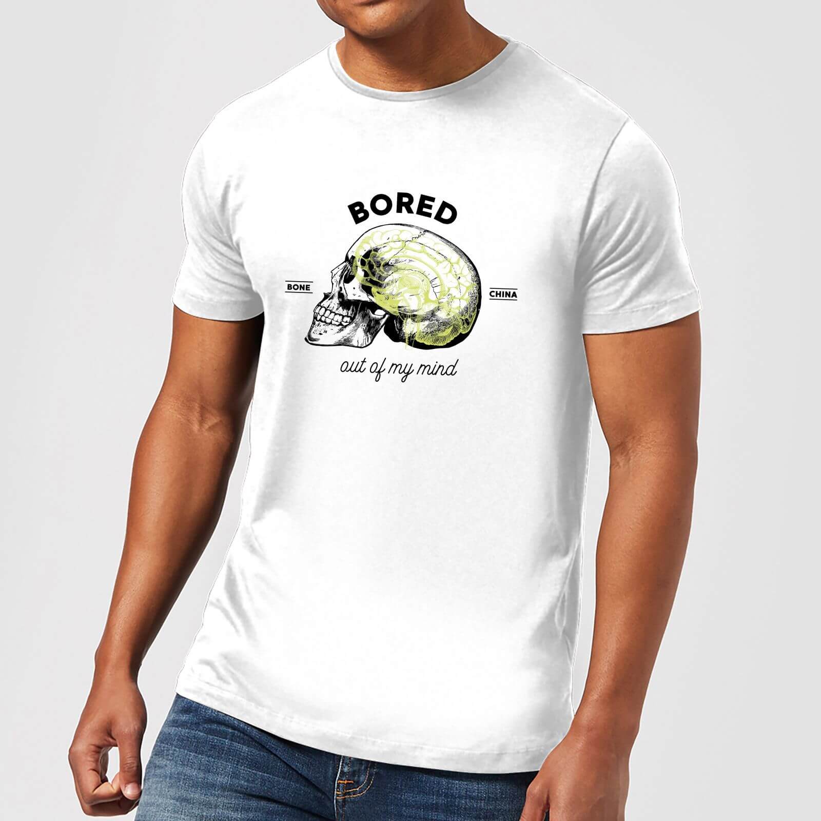 Bored Out Of My Mind Men's T-Shirt - White - XS - White