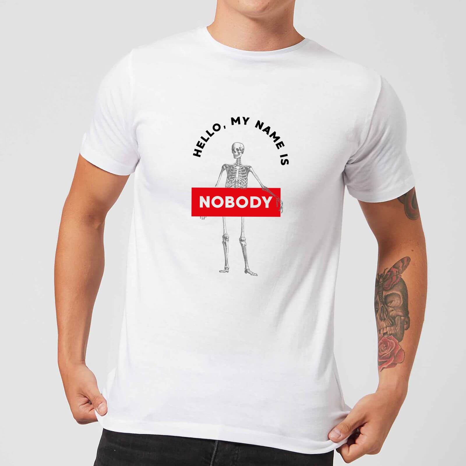 Hello, My Name Is Nobody Men's T-Shirt - White - XS - White