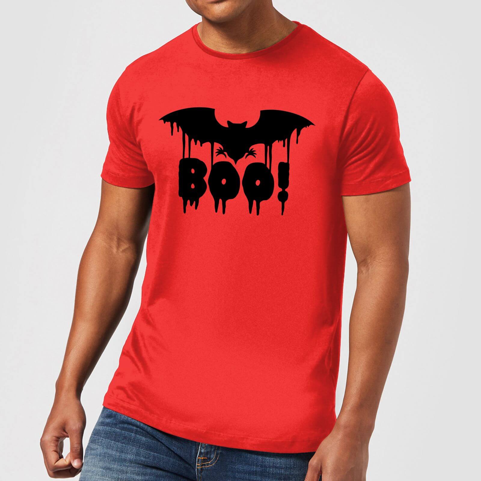 Boo Bat Men's T-Shirt - Red - M - Red
