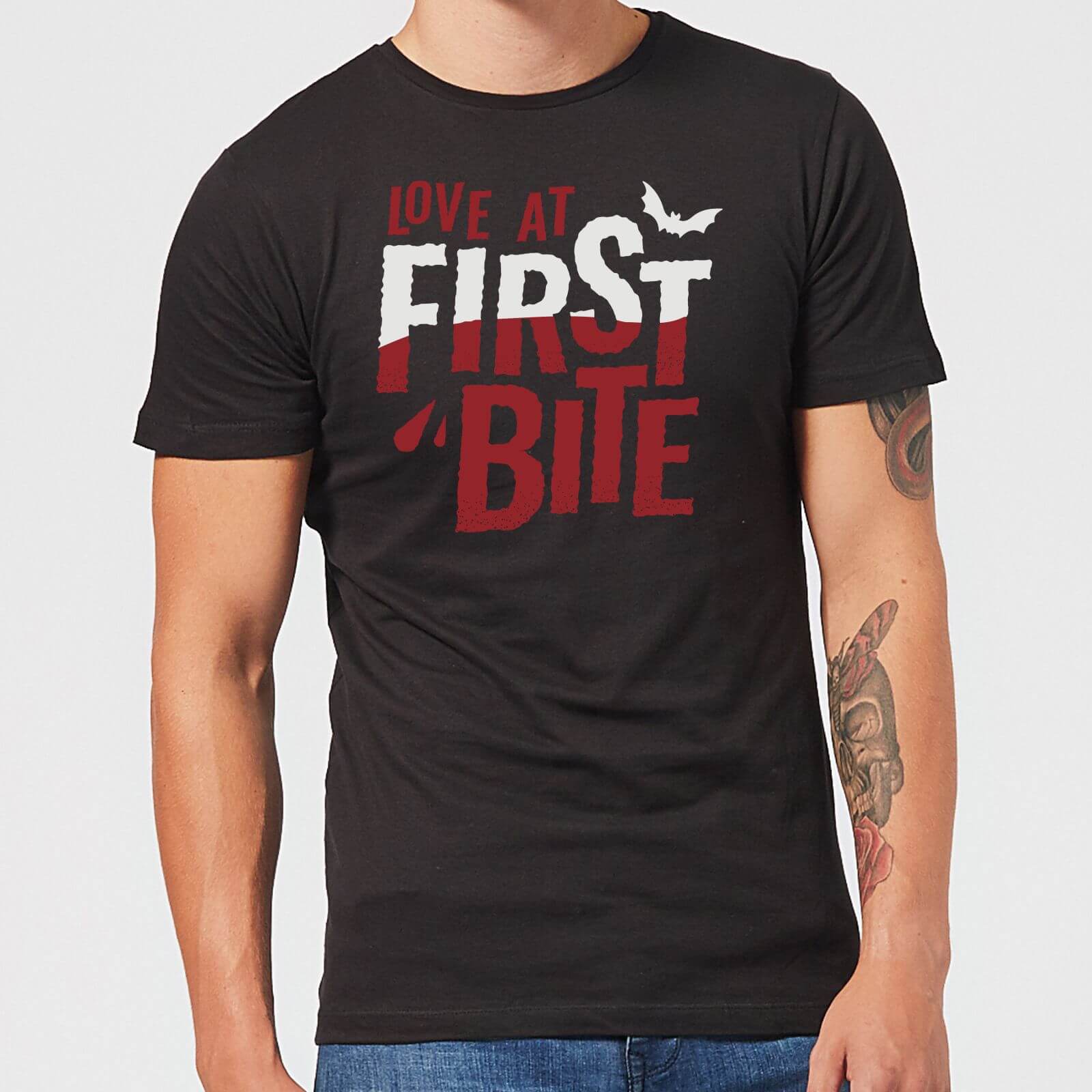 Love At First Bite Men's T-Shirt - Black - M - Black