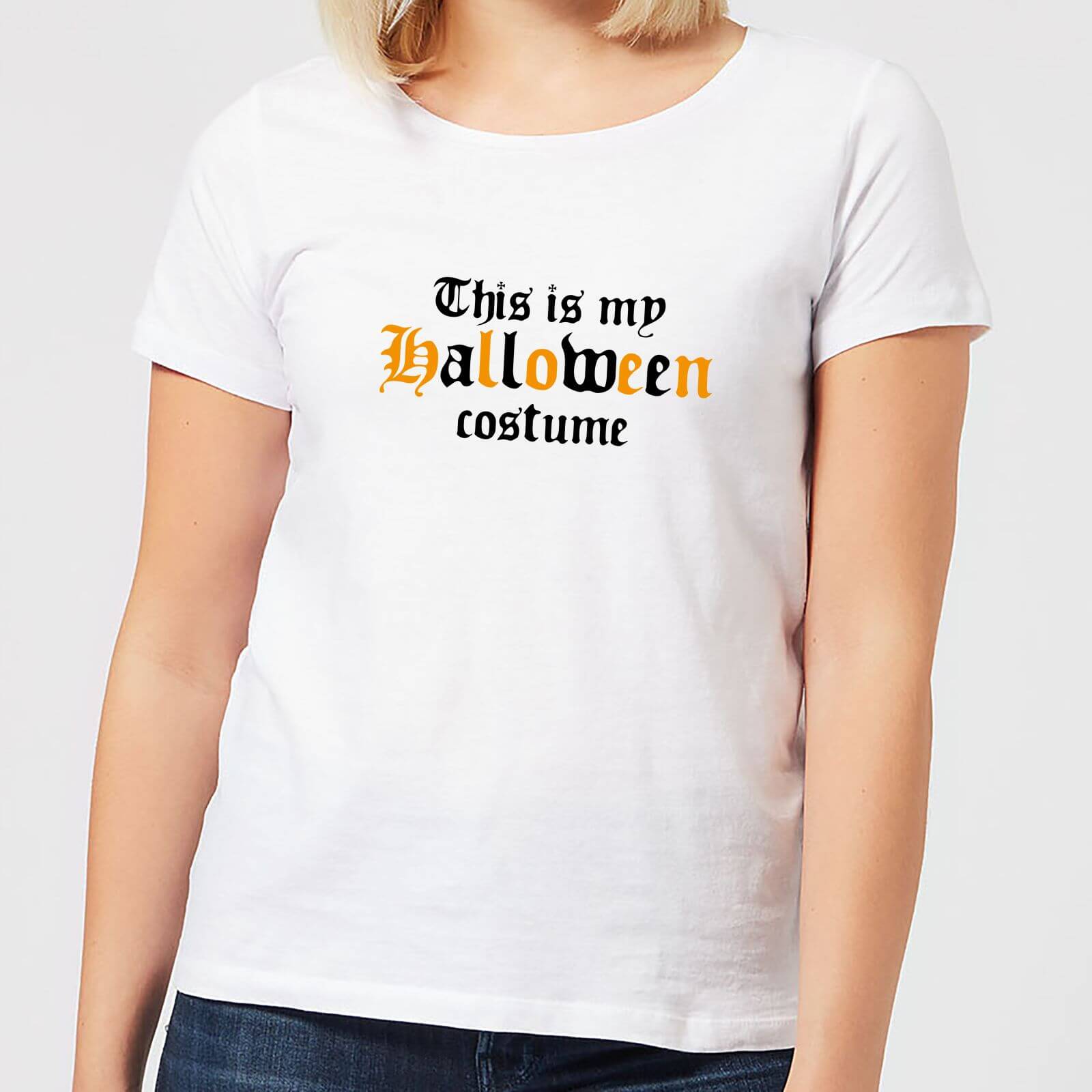 Halloween The Is My Halloween Costume Women's T-Shirt - White - XL - White