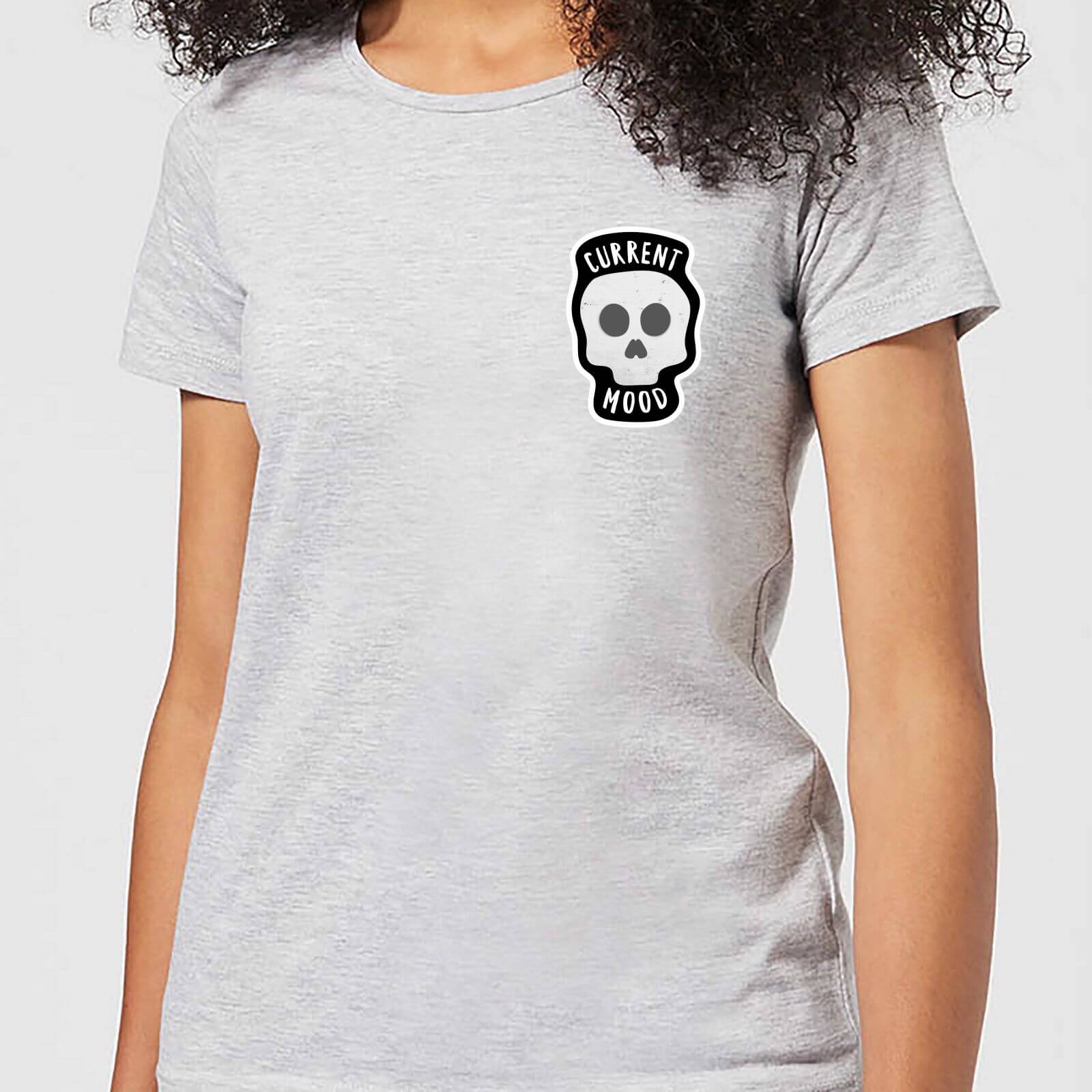 Halloween Skull Current Mood Women's T-Shirt - Grey - XXL - Grey