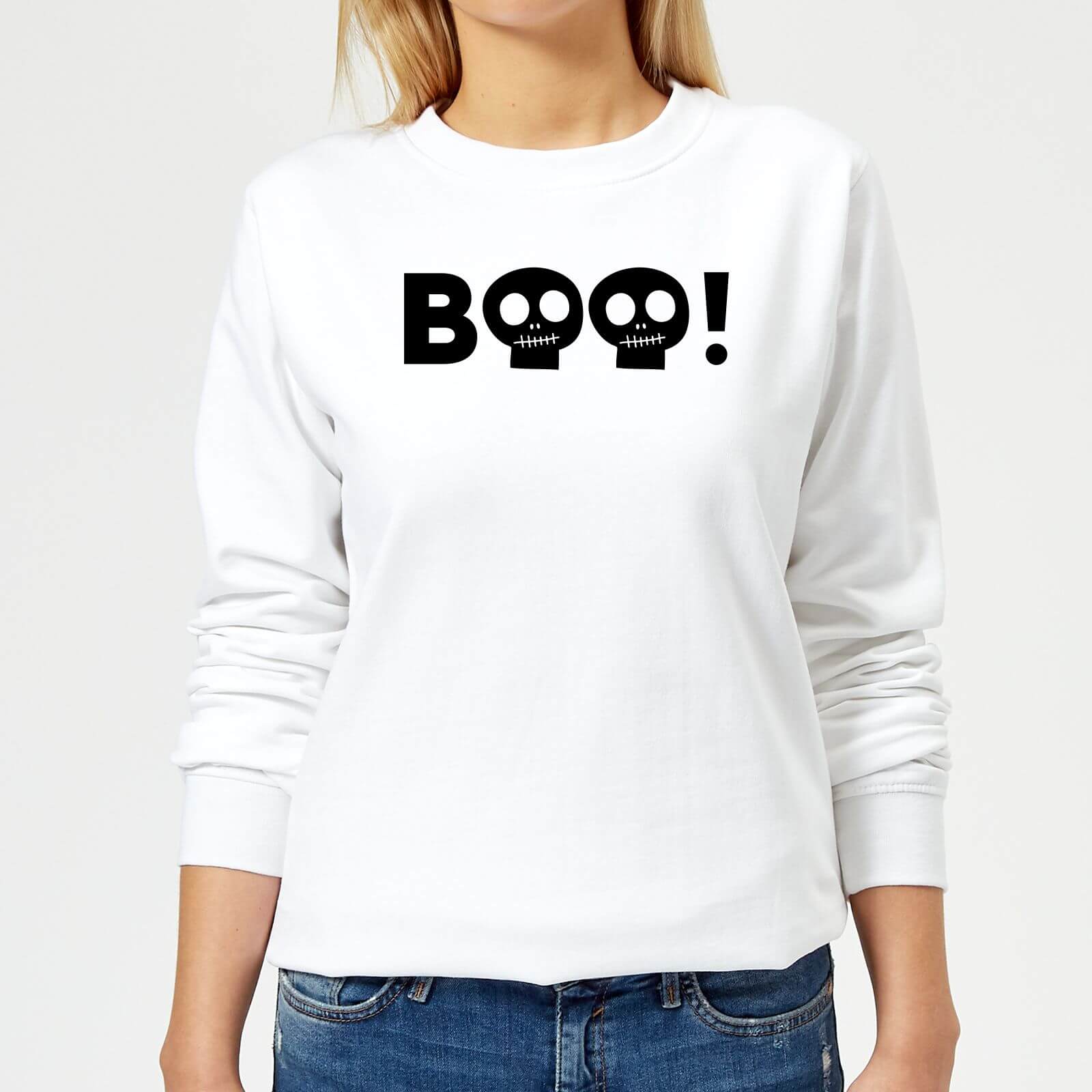 Boo! Women's Sweatshirt - White - XS - White
