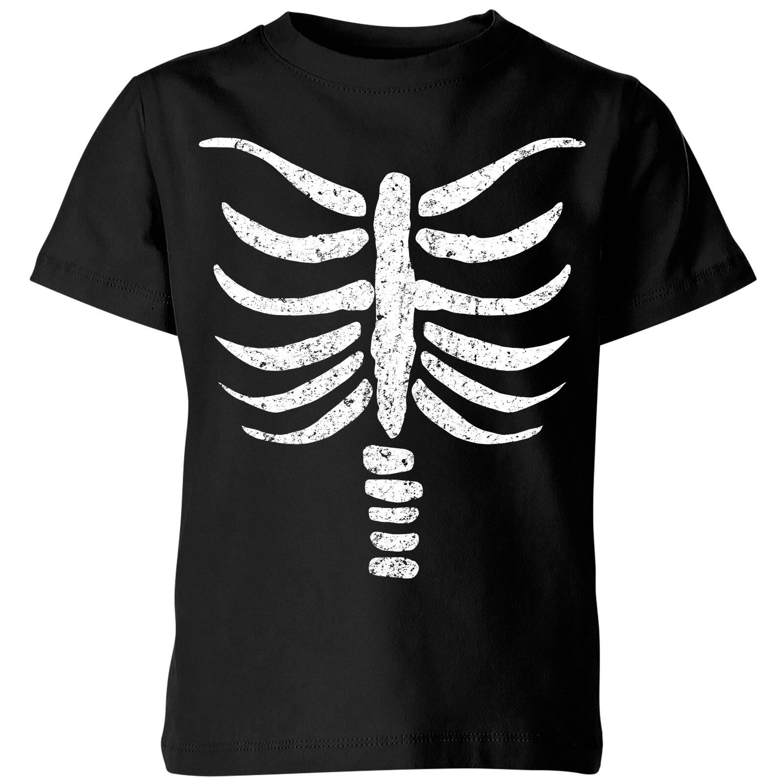 Skeleton Kids' T-Shirt - Black - 7-8 Years - Black