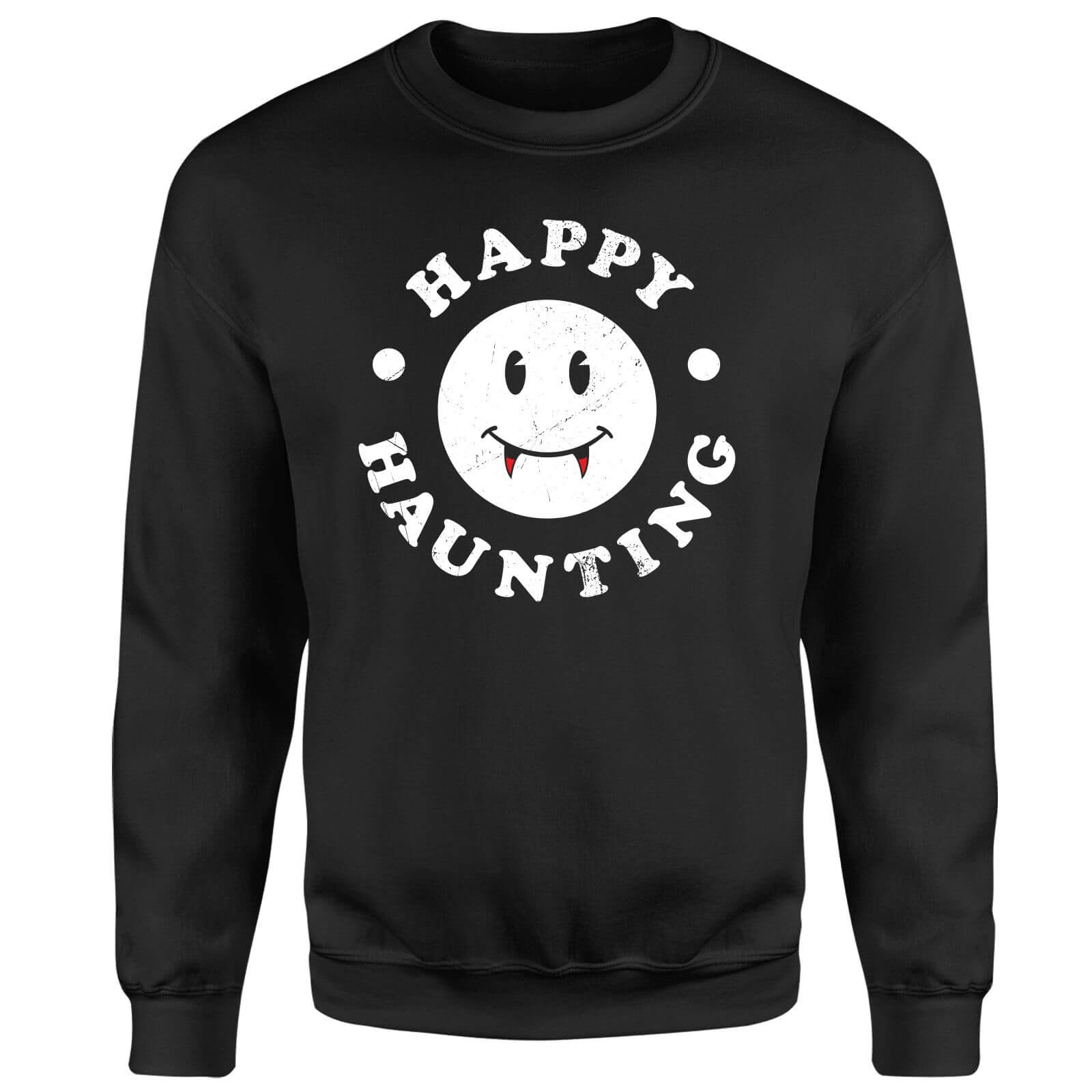 Happy Haunting Sweatshirt - Black - XL - Black