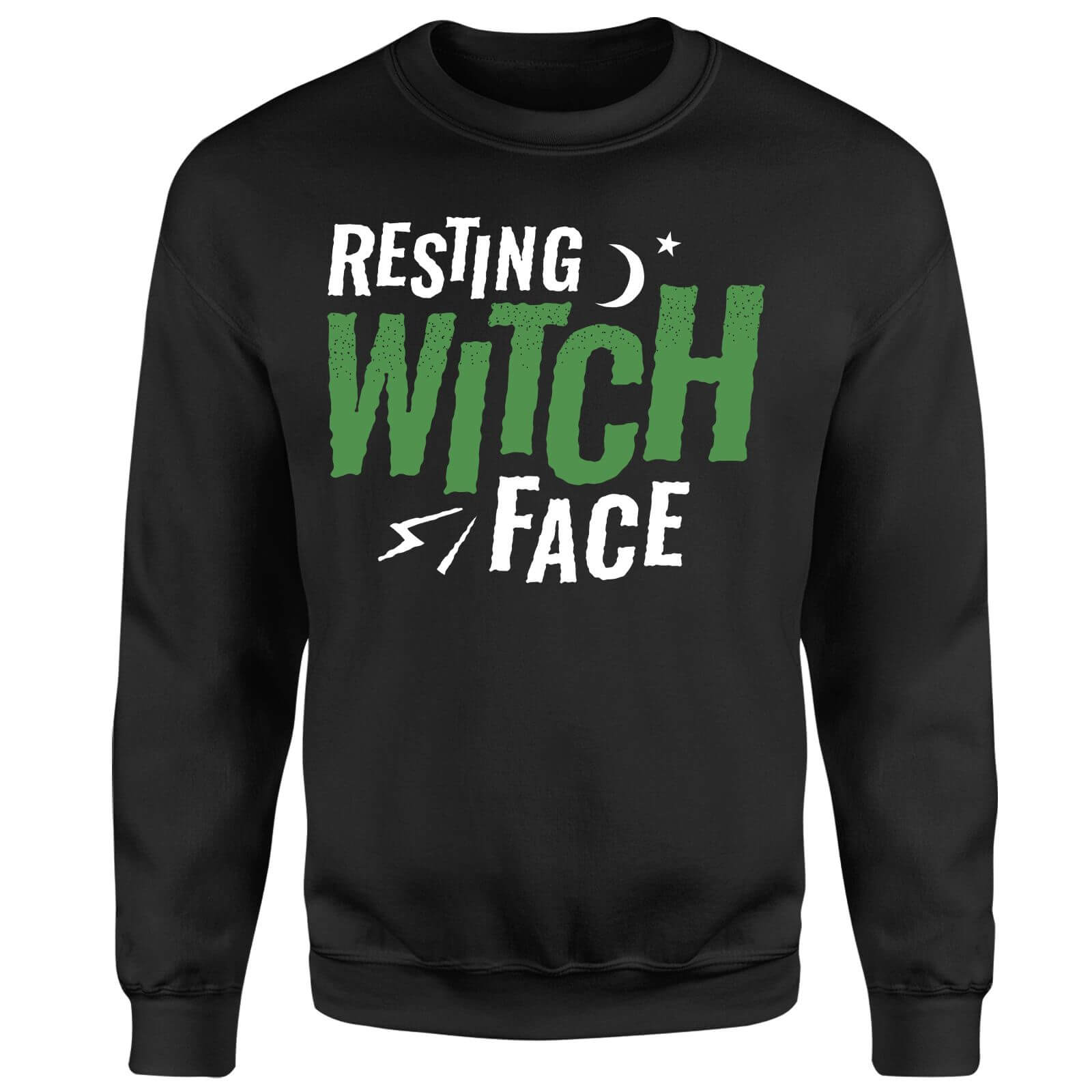 Resting Witch Face Sweatshirt - Black - L - Black