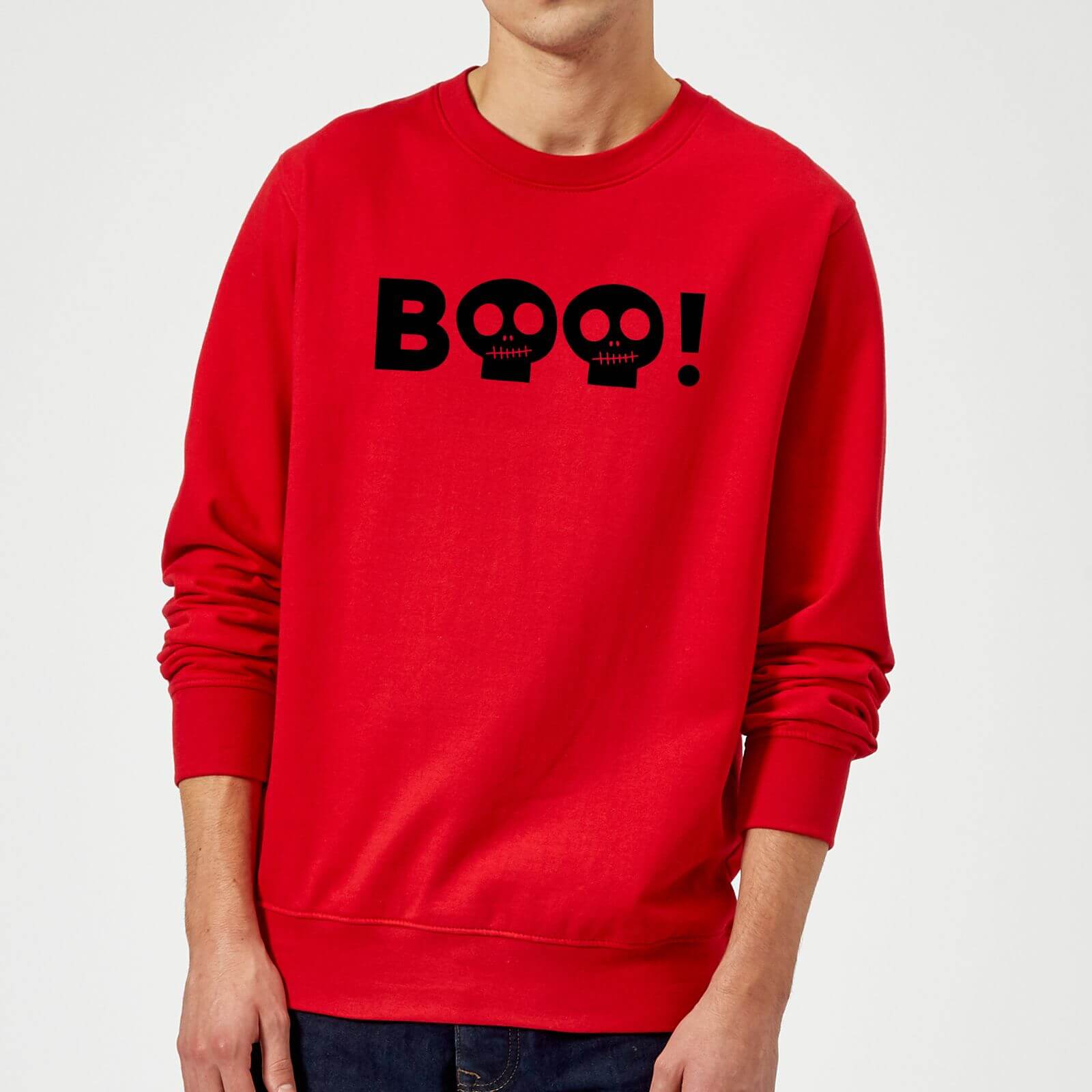 Boo! Sweatshirt - Red - M - Red