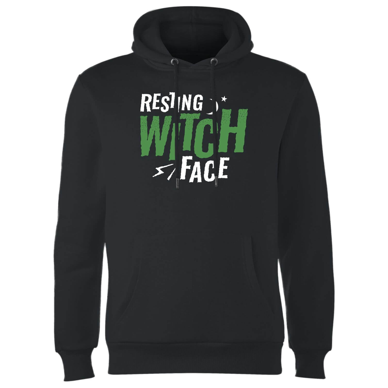 Resting Witch Face Hoodie - Black - L