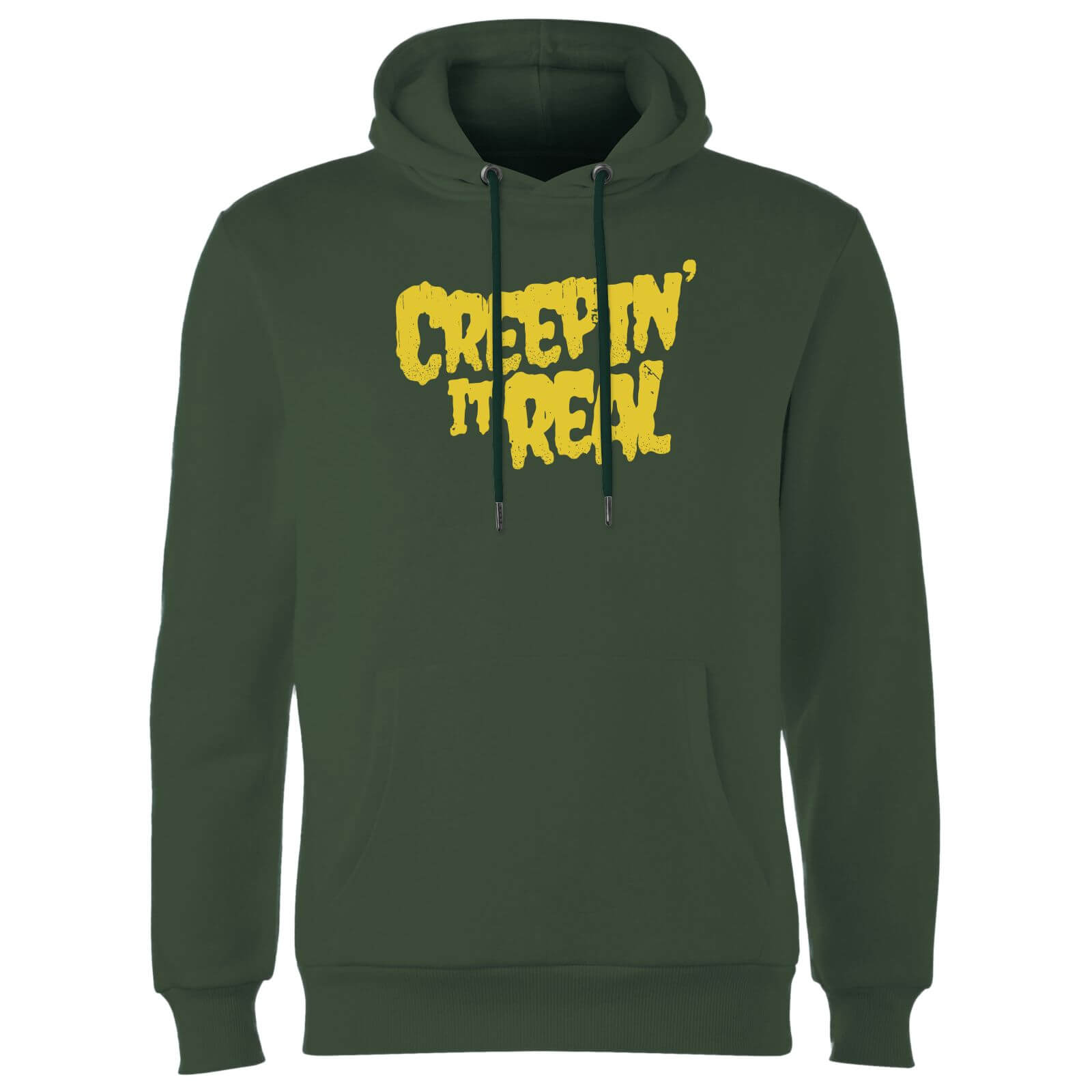 Creepin It Real Hoodie - Forest Green - M - Forest Green