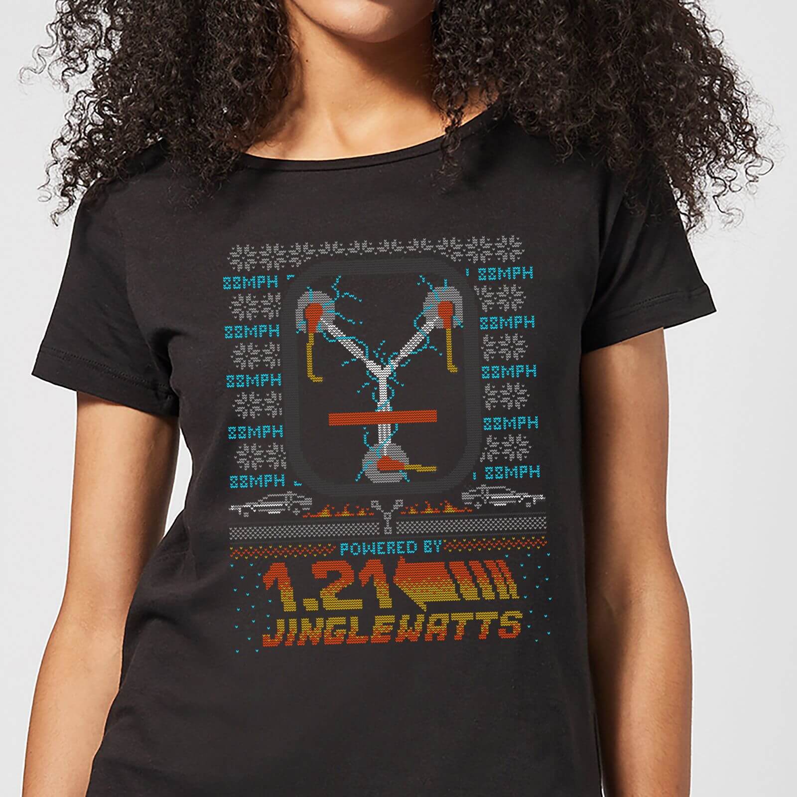 

T-Shirt Back To The Future 1.21 Jinglewatts Christmas - Nero - Donna - 3XL