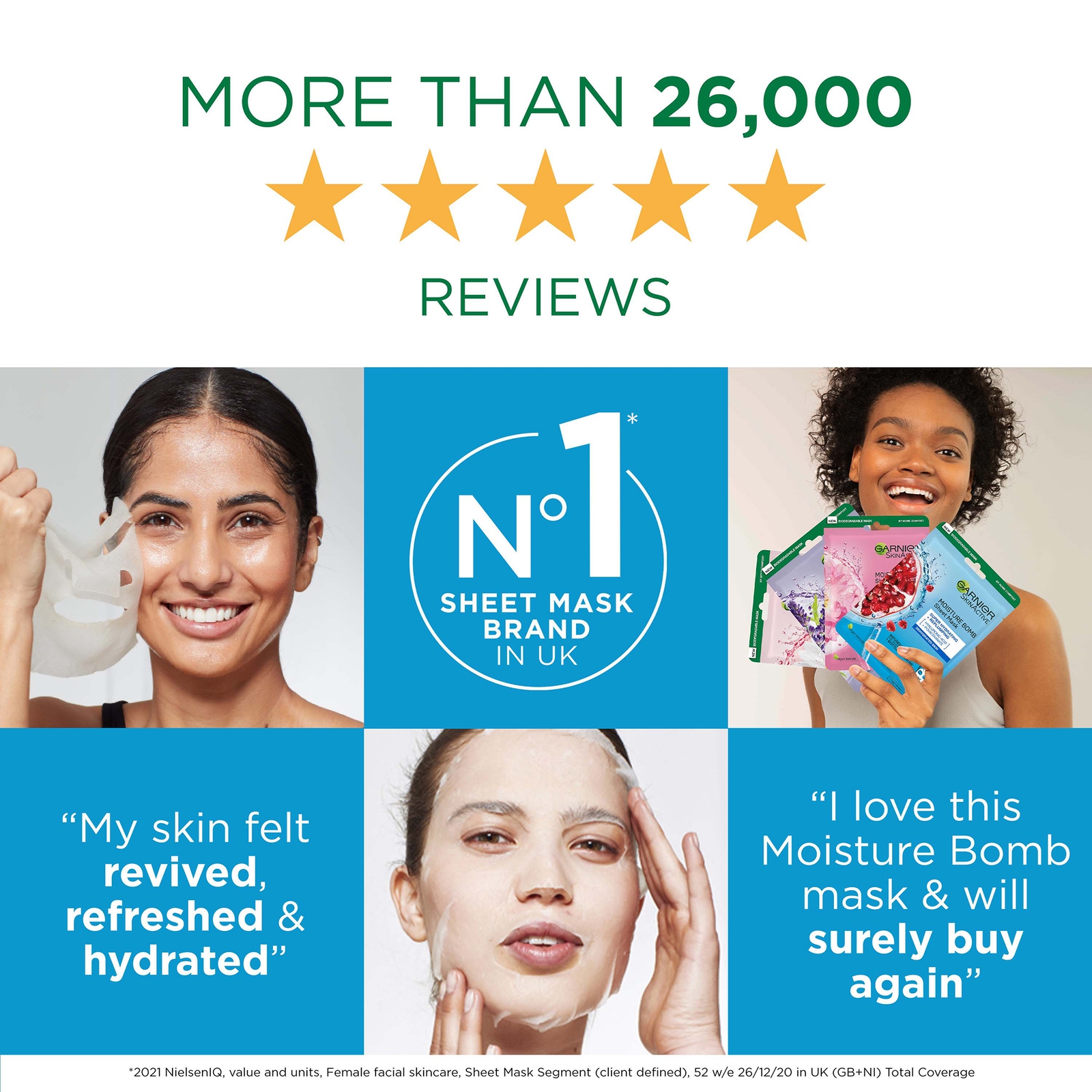 Thumbnail - Garnier Moisture Bomb Pomegranate Hydrating Face Sheet Mask