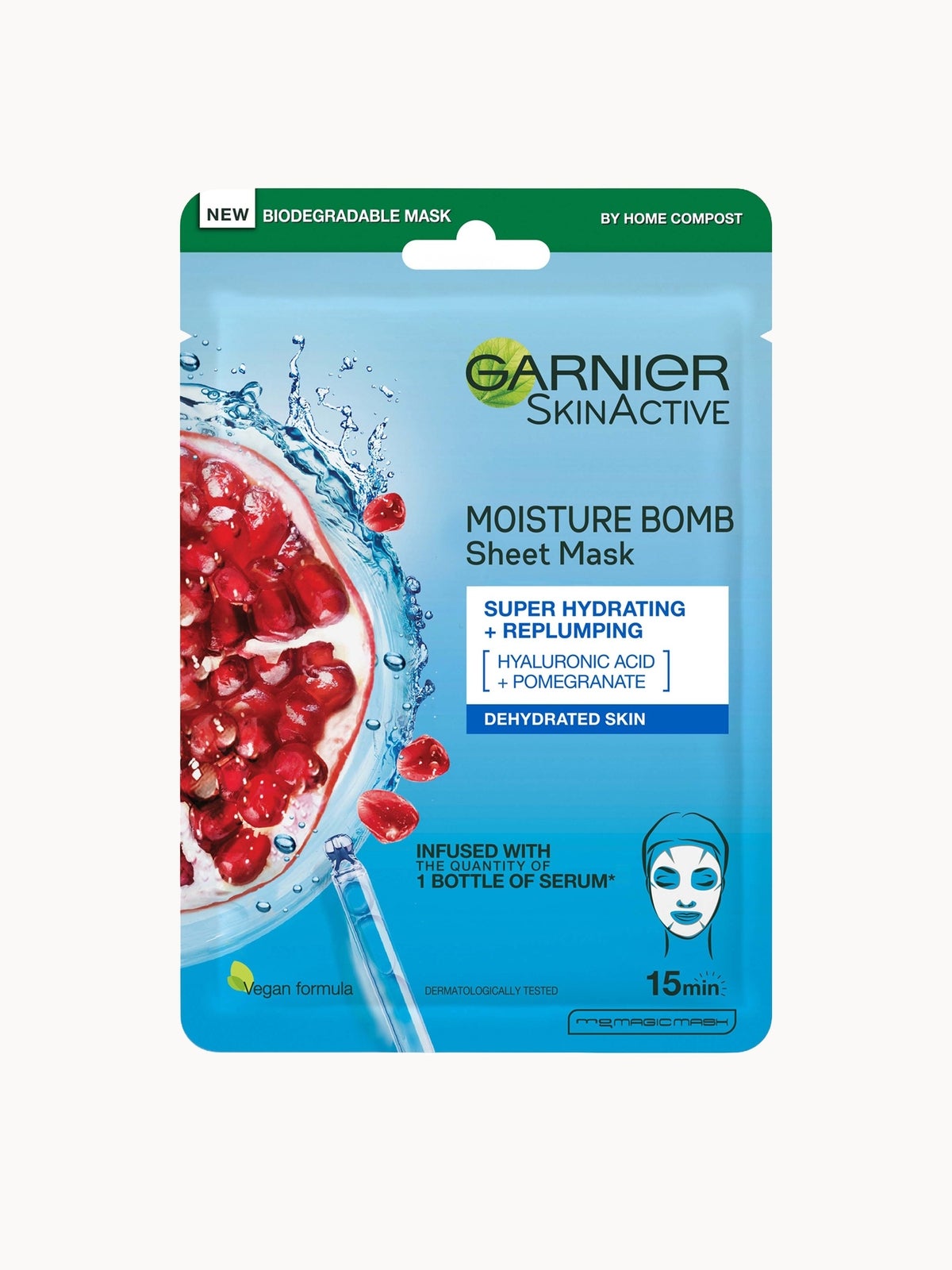 Garnier Moisture Bomb Pomegranate Hydrating Face Sheet Mask