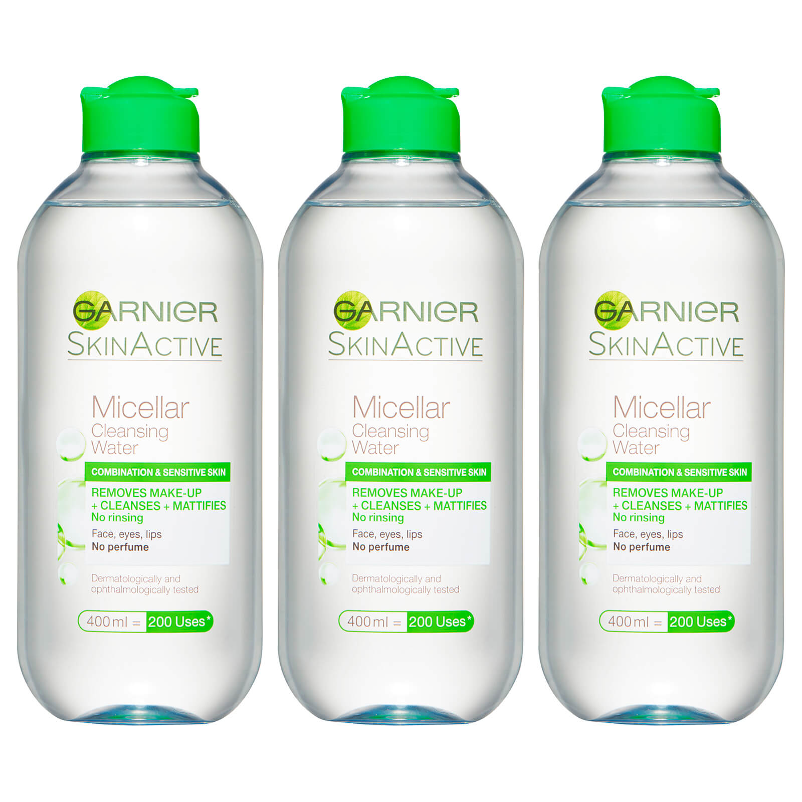 

Очищающая вода для комбинированной кожи Garnier Micellar Cleansing Water Combination and Sensitive Skin 400 мл (3 шт. в наборе)