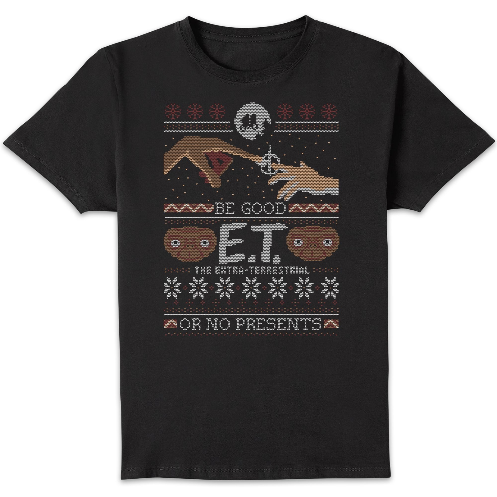 E.T. the Extra-Terrestrial Be Good or No Presents Men's T-Shirt - Black - M