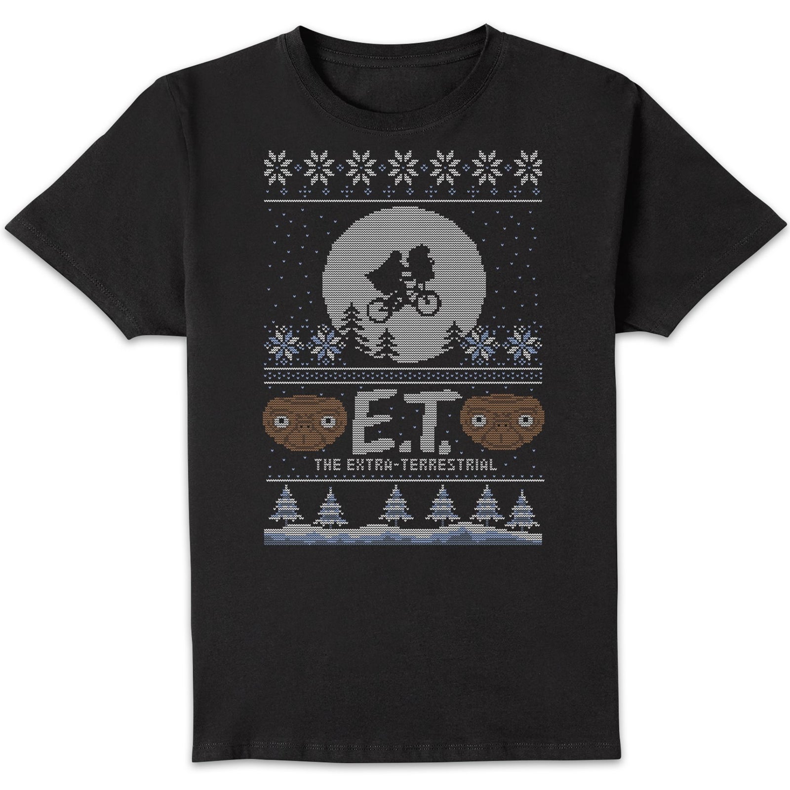 E.T. the Extra-Terrestrial Christmas Men's T-Shirt - Black - 3XL