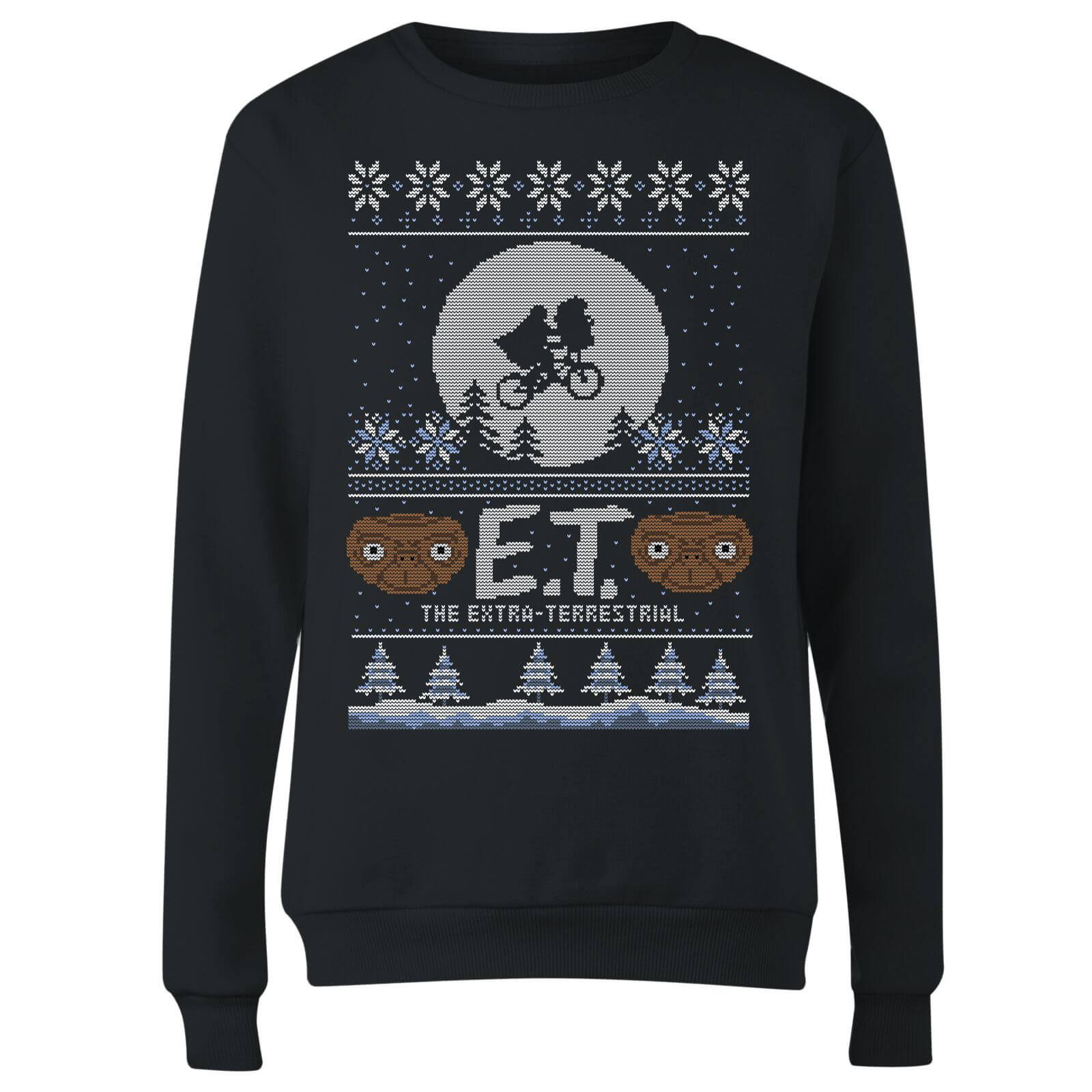 E.T. the Extra-Terrestrial Christmas Women's Sweatshirt - Black - XS
