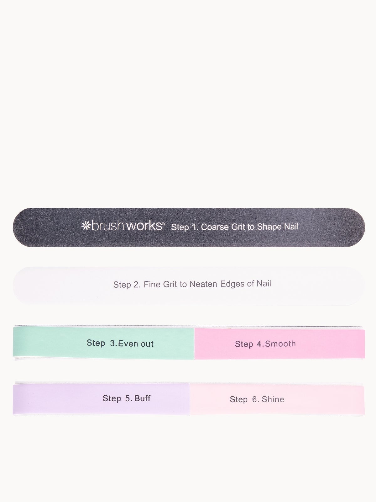 brushworks 6 Way Shape and Shine Nail Buffer 2