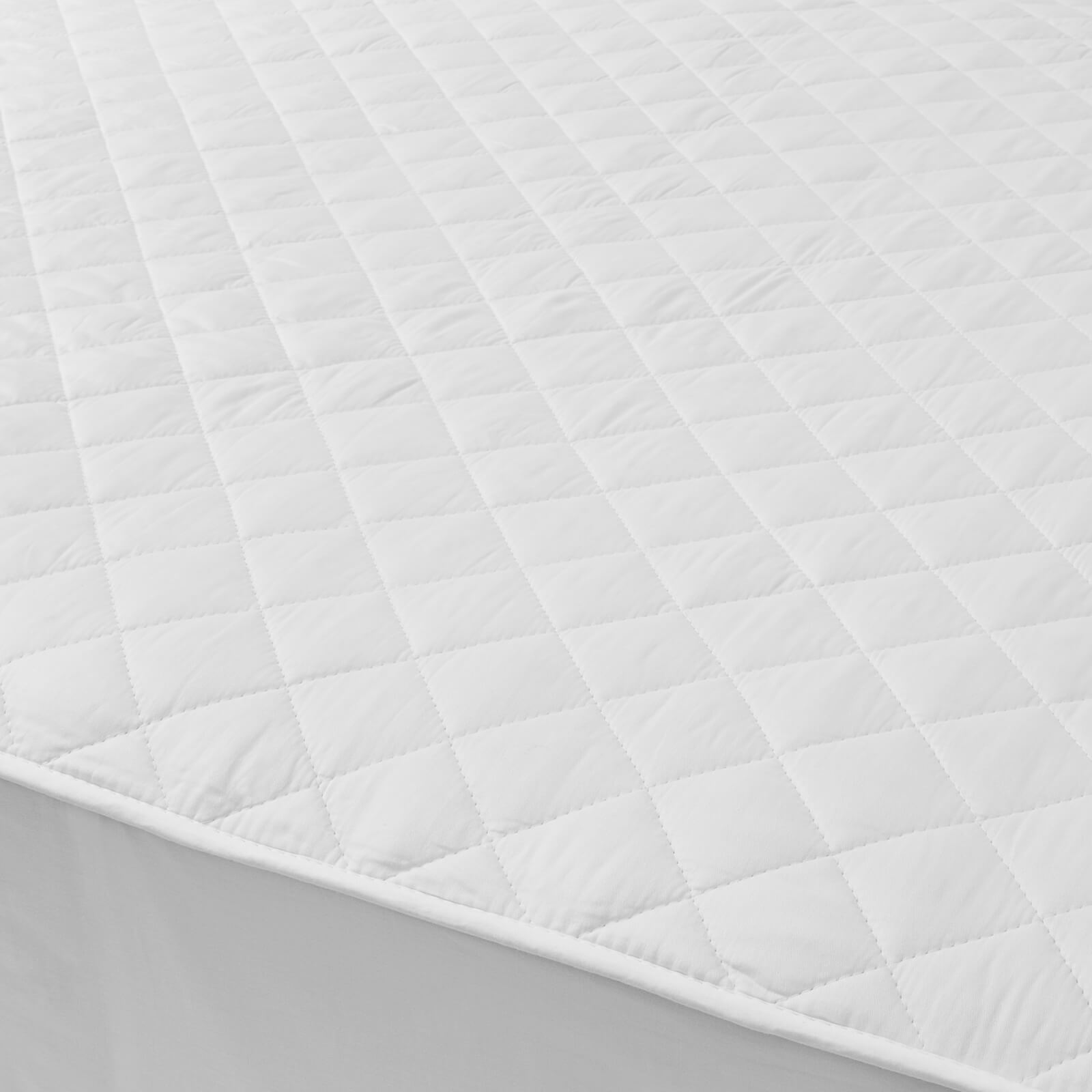 in homeware Cotton Mattress Protector - White - Single