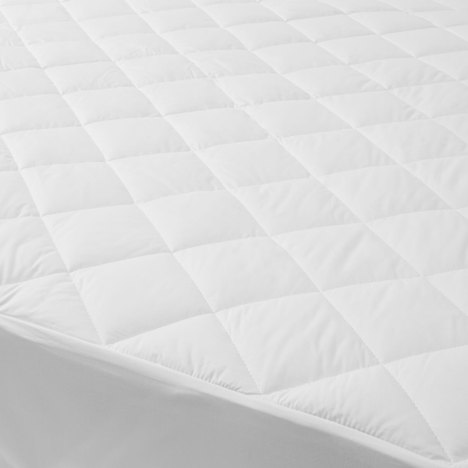 in homeware Feels Like Down Mattress Protector - White - Single