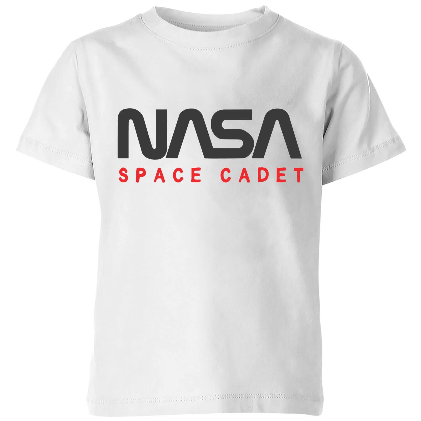 NASA Space Cadets Chest Kids' T-Shirt - White - 5-6 Years