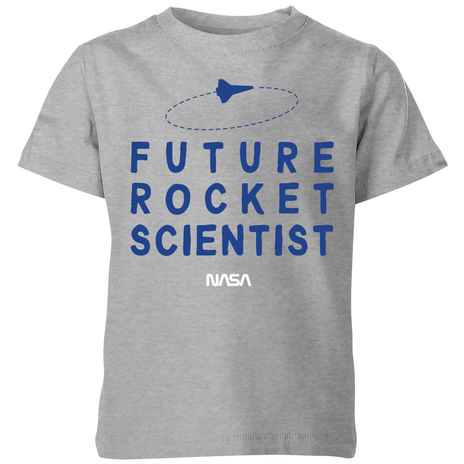 NASA Space Cadets Future Rocket Scientist Kids' T-Shirt - Grey - 9-10 Years