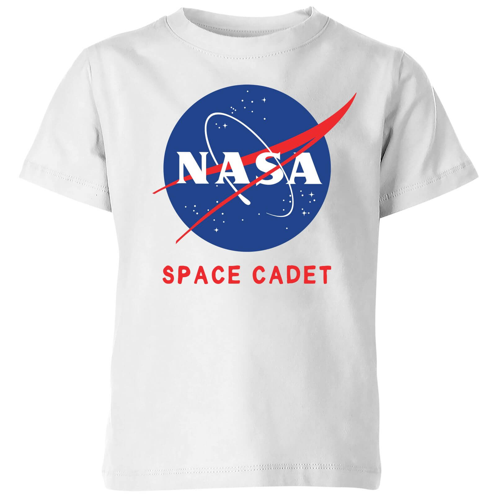 NASA Space Cadets Logo Kids' T-Shirt - White - 9-10 Years