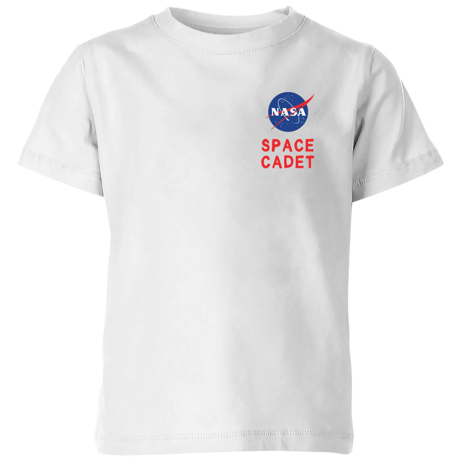 NASA Space Cadets Pocket Logo Kids' T-Shirt - White - 3-4 Years
