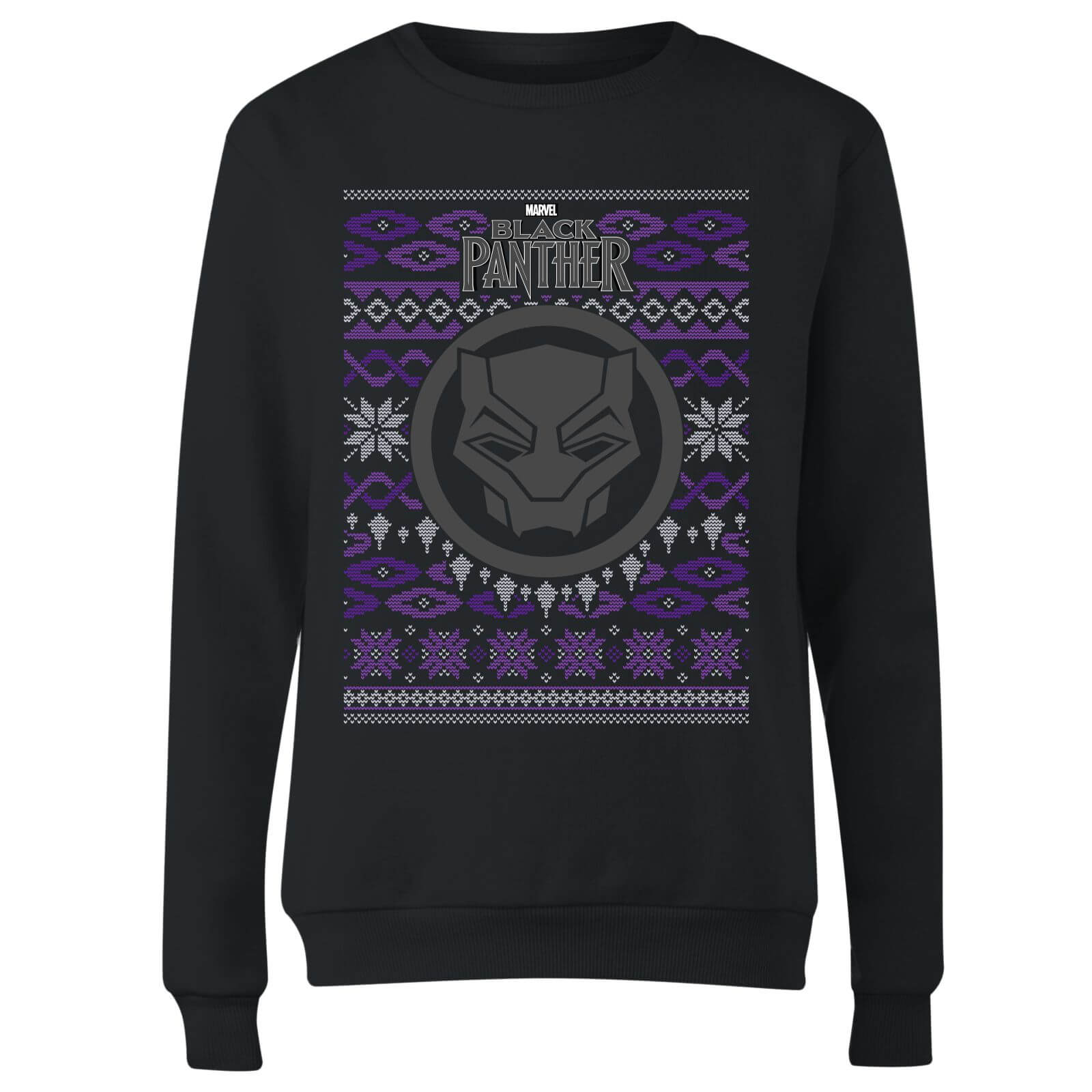 

Marvel Avengers Nero Panther Maglione Natalizio Donna - Nero - XL