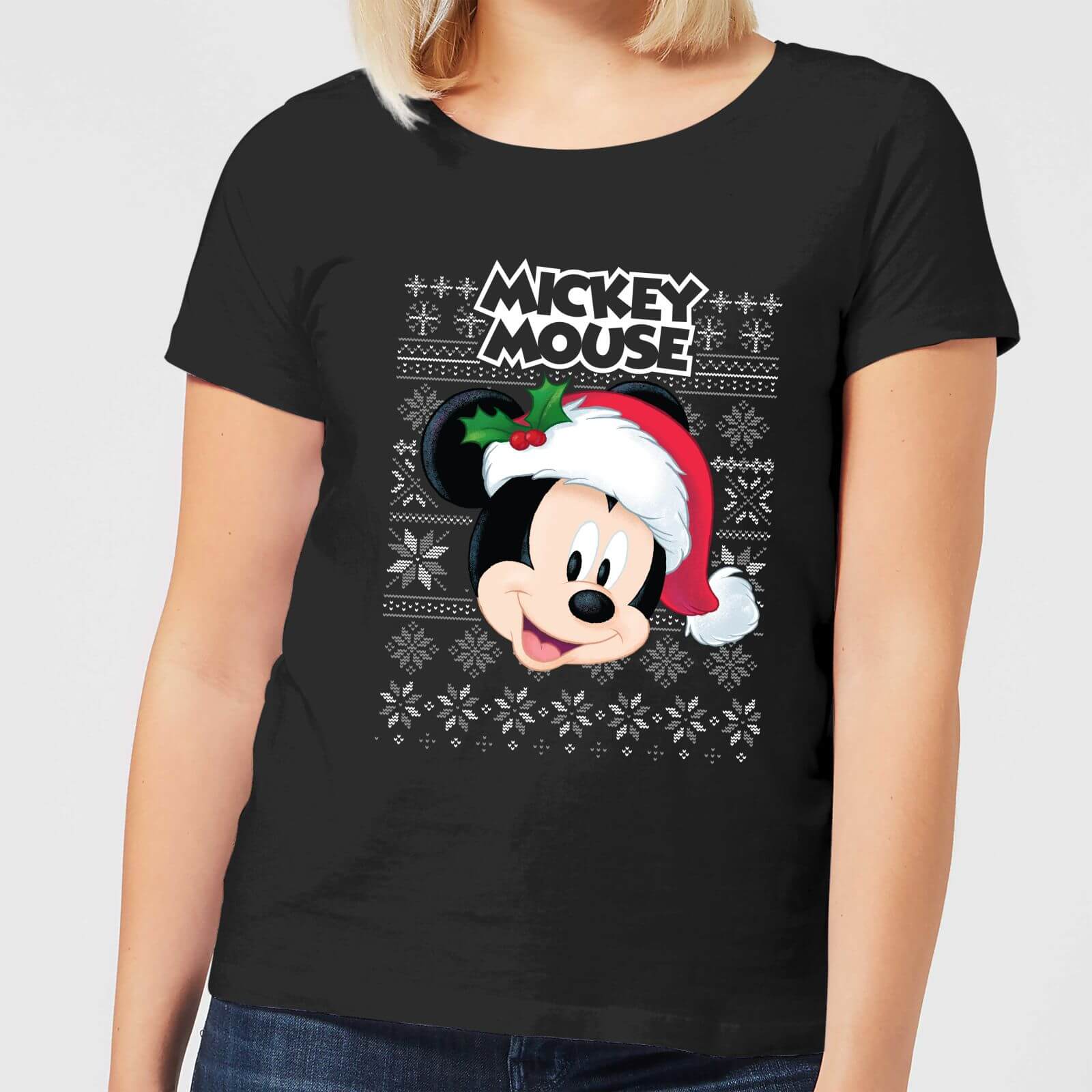 

T-Shirt Disney Classic Topolino Christmas - Nero - Donna - 3XL