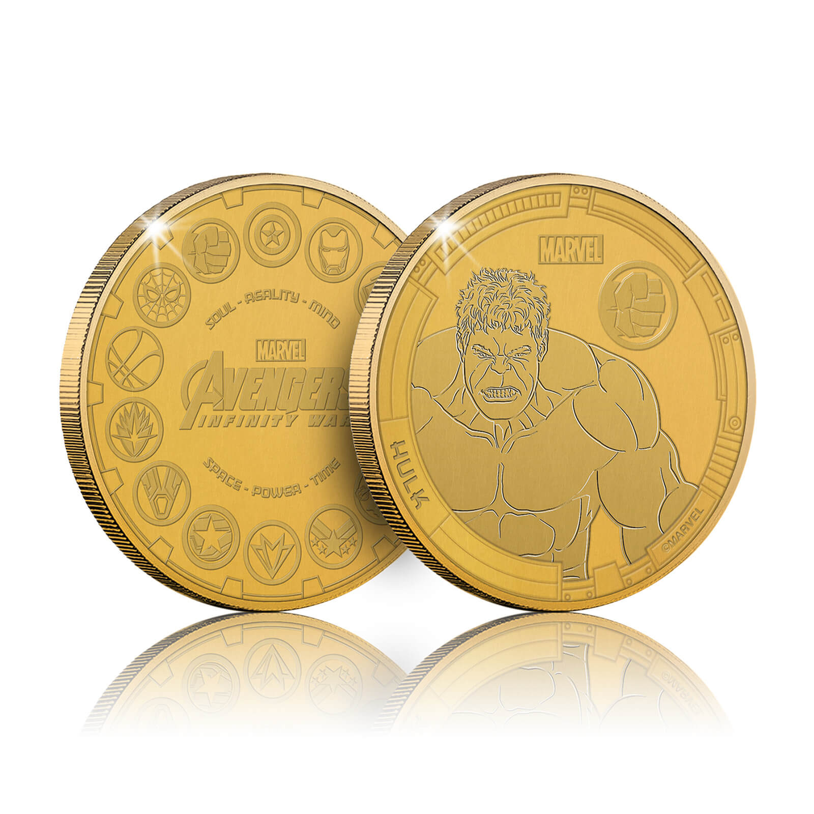 Pièce commémorative collector – Marvel Infinity War – Hulk – Exclusivité Zavvi (limitée à 1 000 exemplaires)