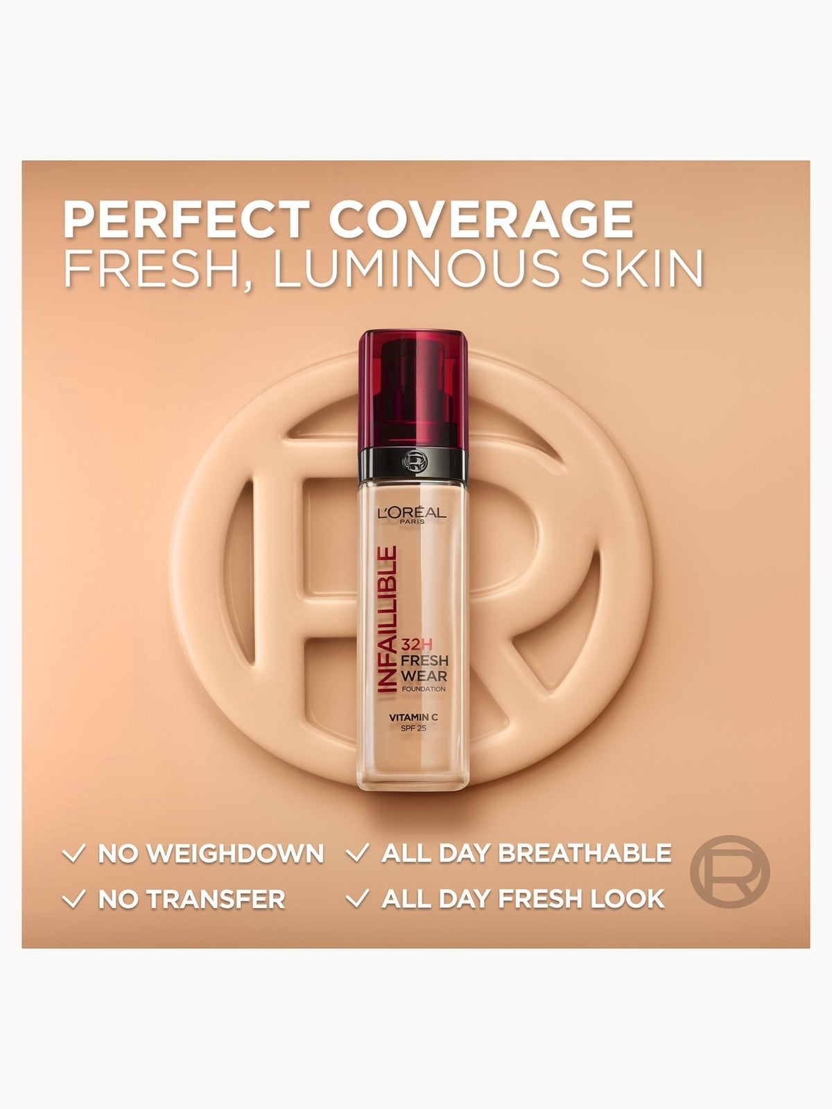 L'Oréal Paris Infallible 32H Freshwear Liquid Foundation (Various Shades) - 110 Cool 4