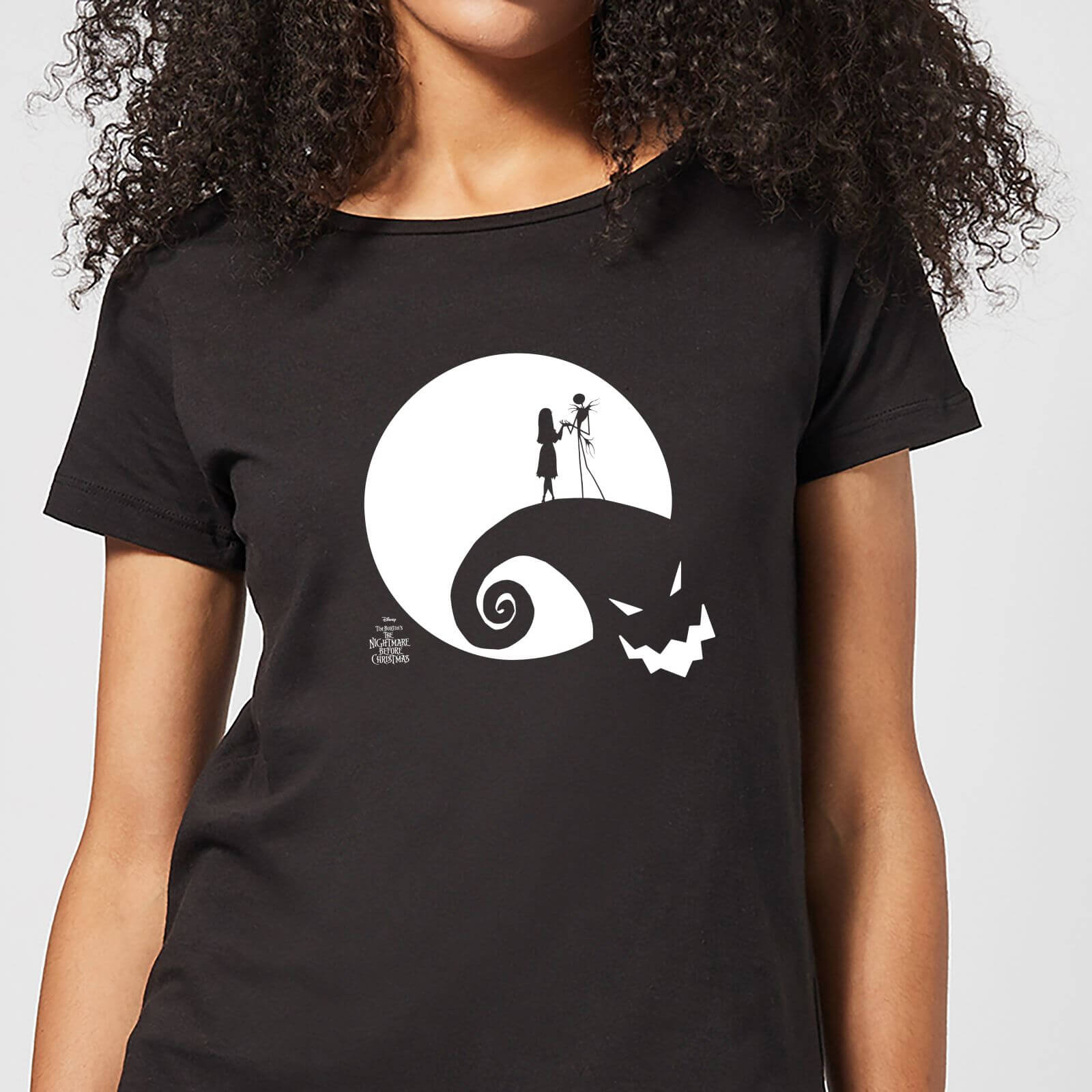 

Nightmare Before Christmas Jack and Sally Moon Women's T-Shirt - Black - XL
