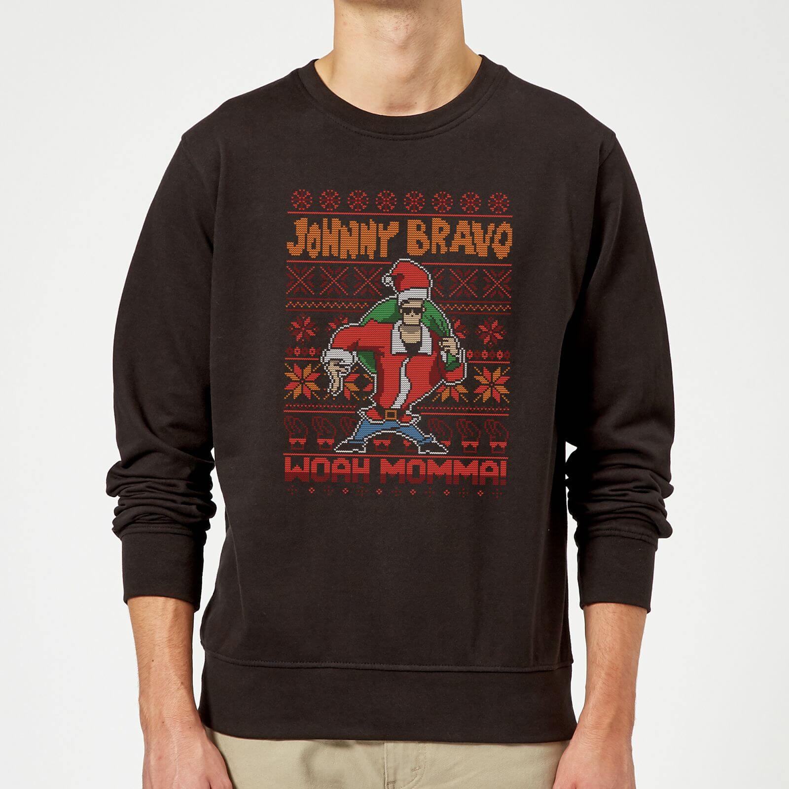 

Johnny Bravo Johnny Bravo Pattern Maglione Natalizio - Nero - S