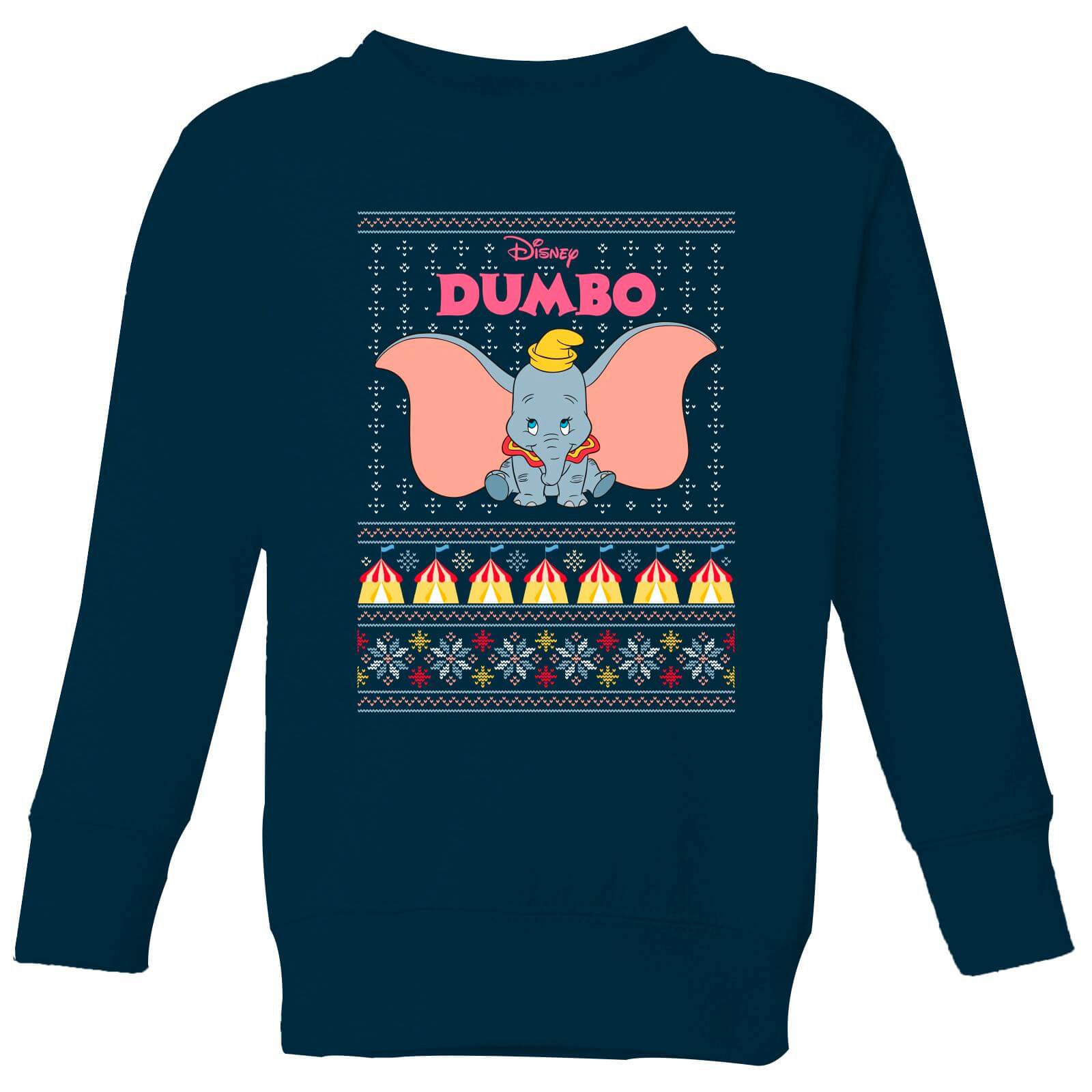 Disney Classic Dumbo Kids Christmas Sweatshirt - Navy - 11-12 Years