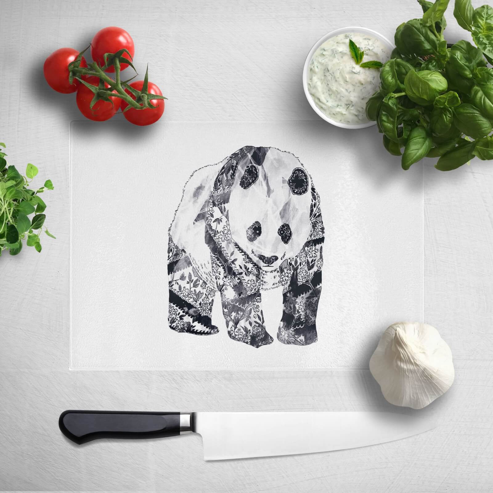 Tattooed Panda Chopping Board