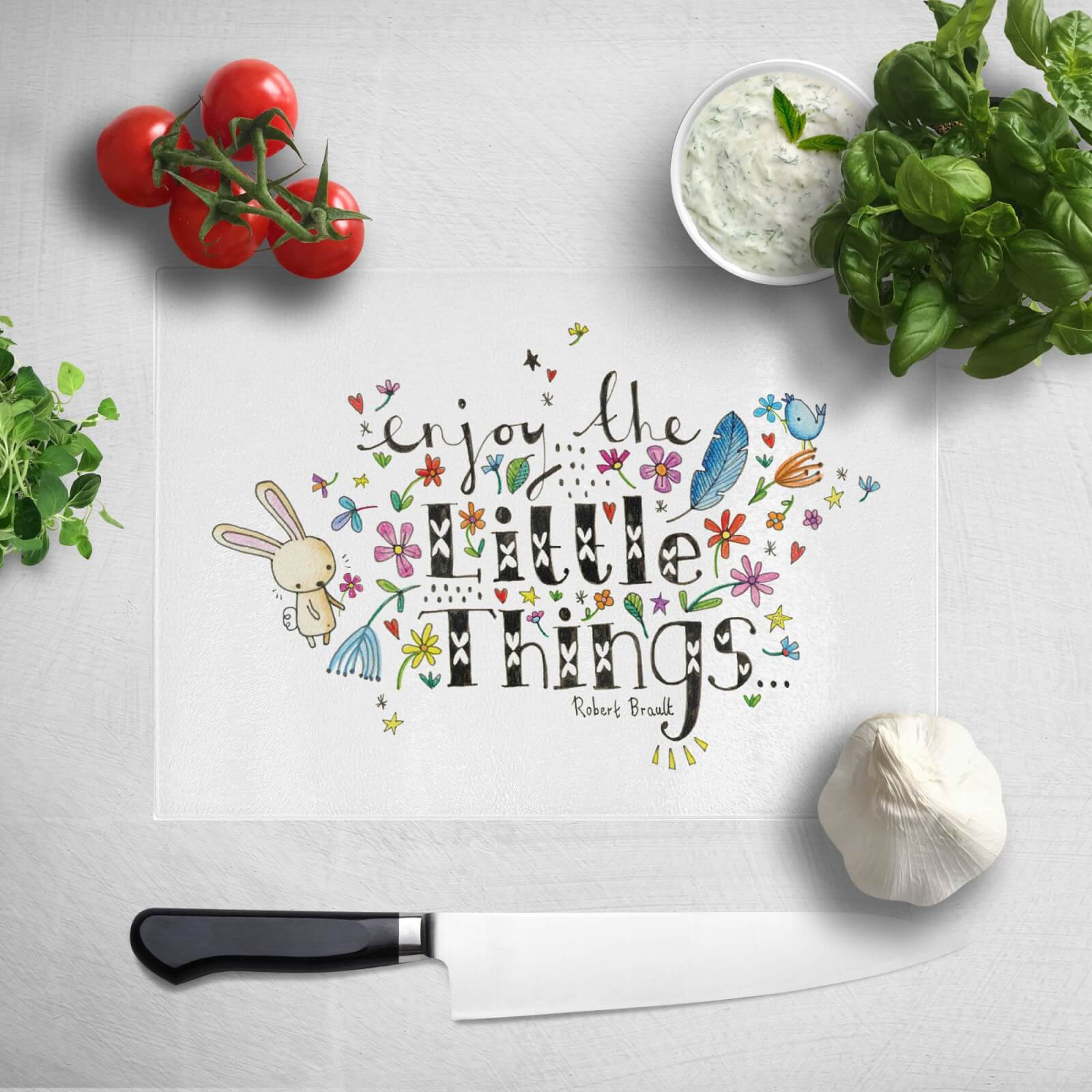 Enjoy The Little Things Chopping Board