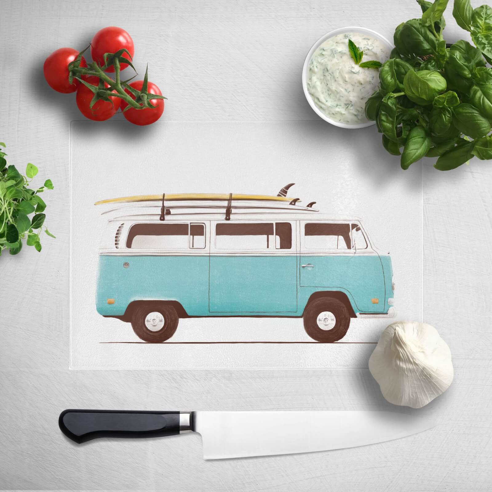 Blue Van Chopping Board