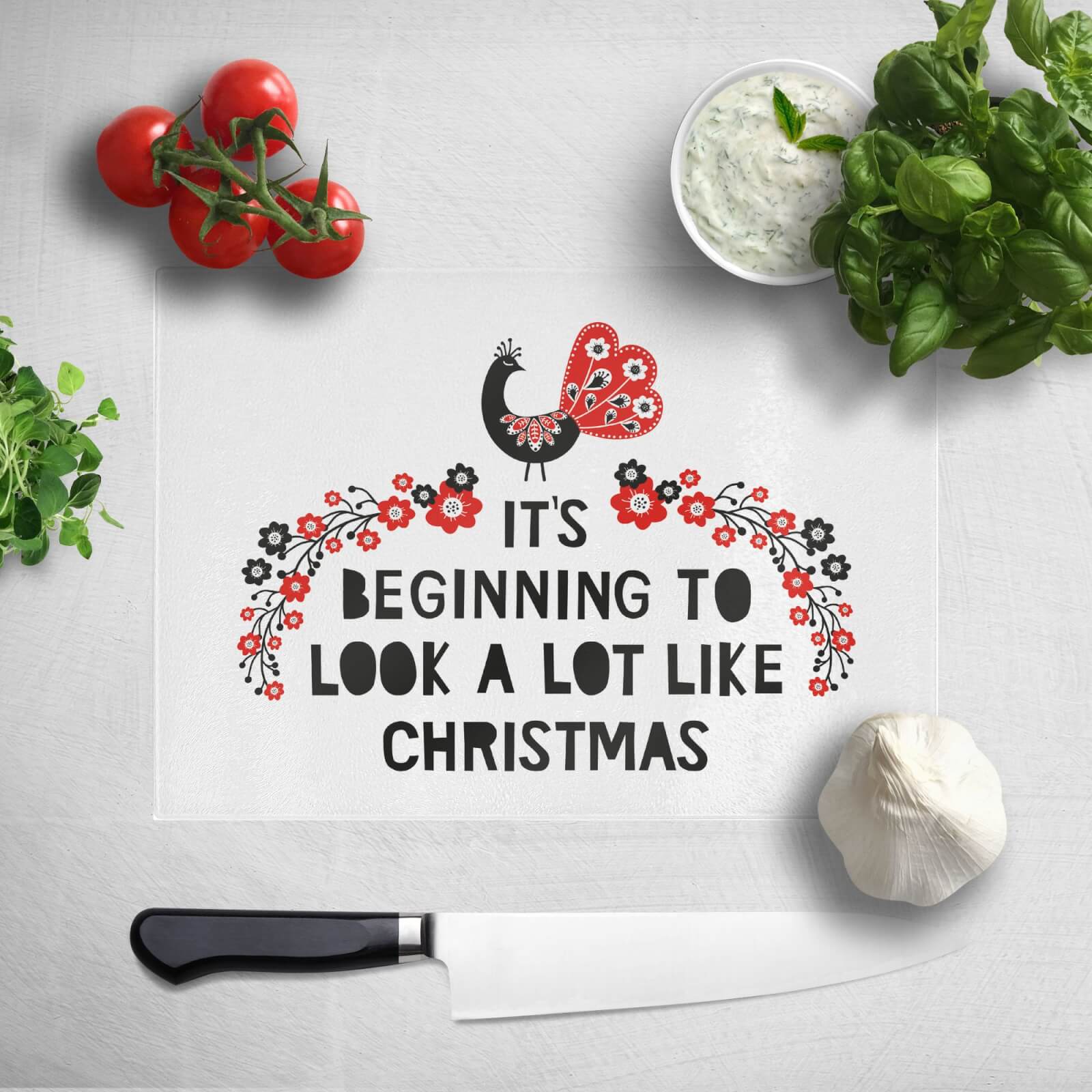 It's Beginning To Look A Lot Like Christmas Chopping Board