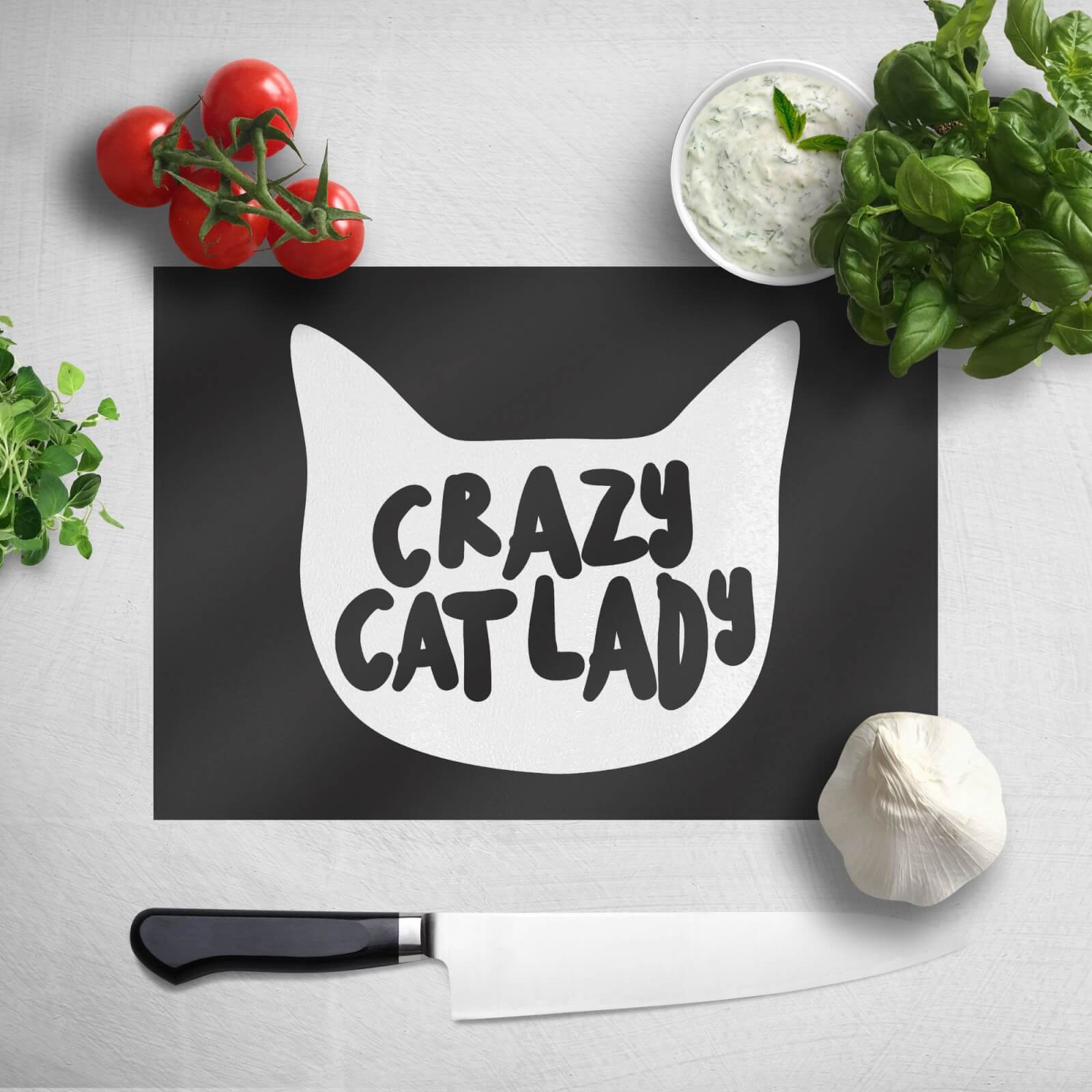 Crazy Cat Lady Chopping Board