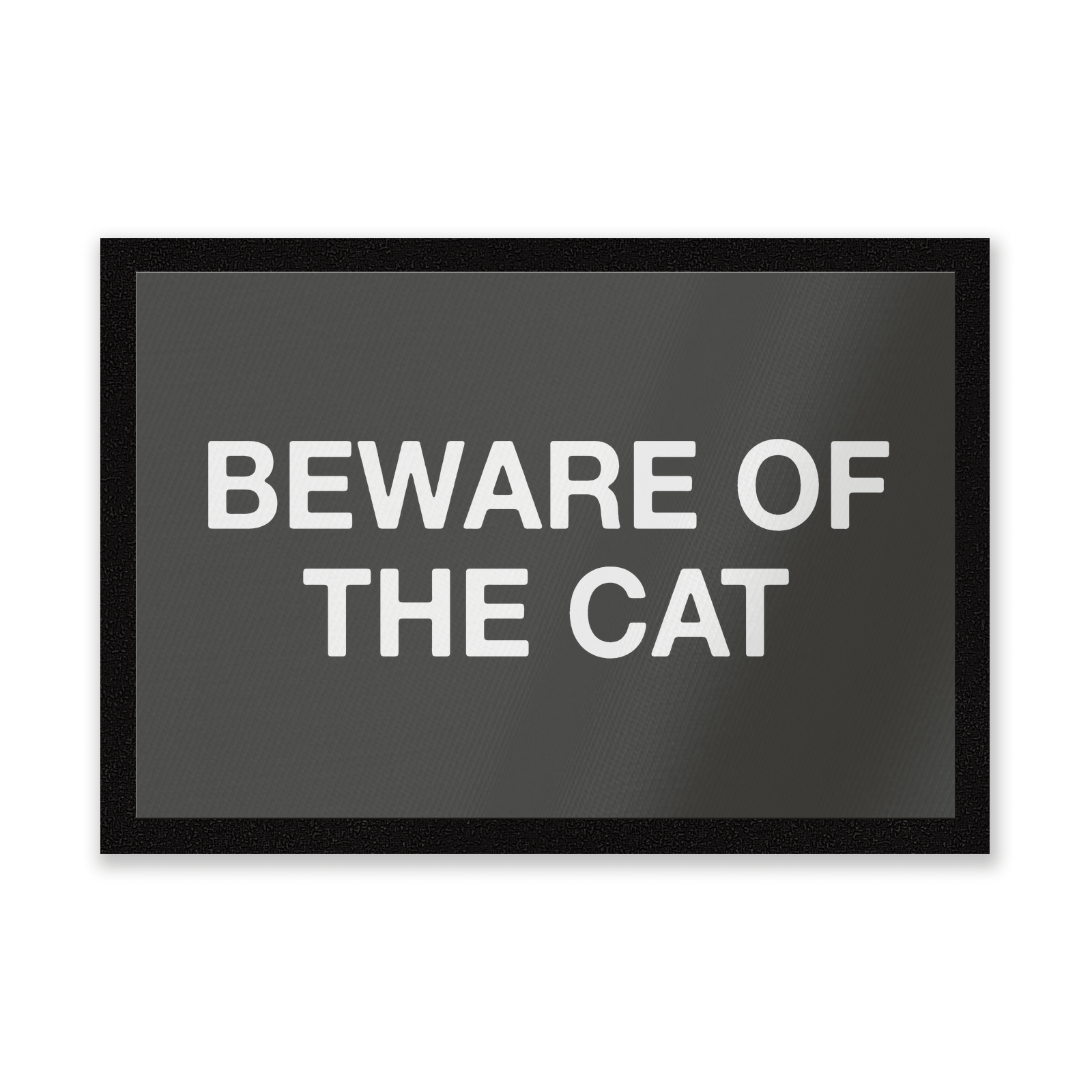 Beware Of The Cat Entrance Mat