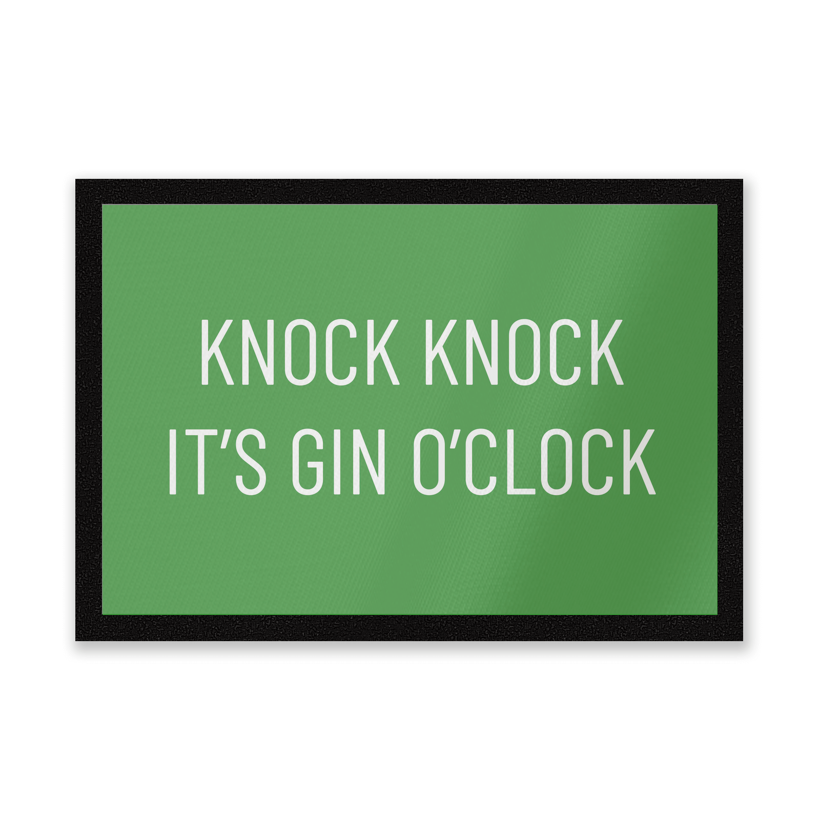 Knock Knock It's Gin O'Clock Entrance Mat