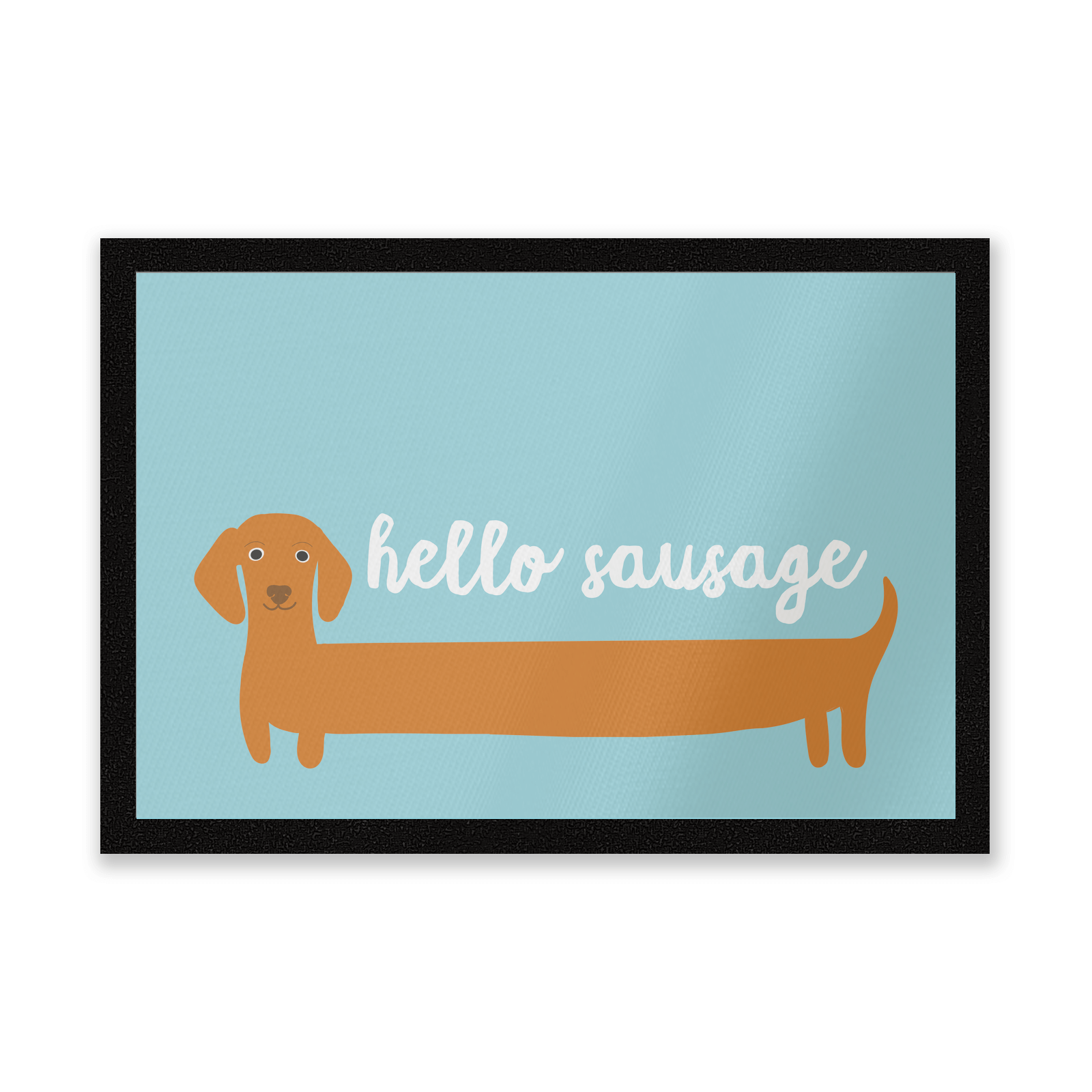 Hello Sausage Dachshund Entrance Mat