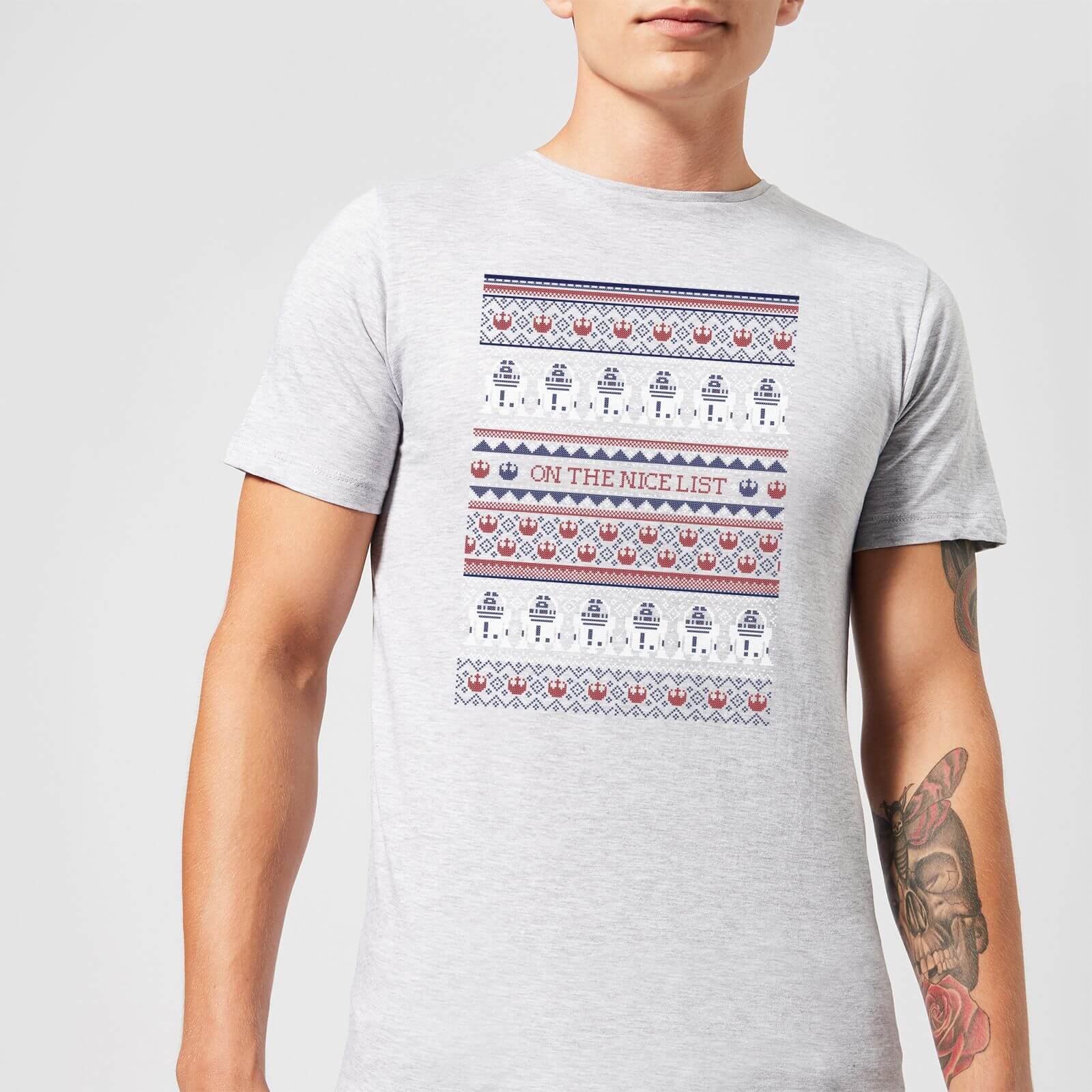 

T-Shirt de Noël Homme Star Wars On The Nice List Motifs Festifs - Gris - XXL - Gris