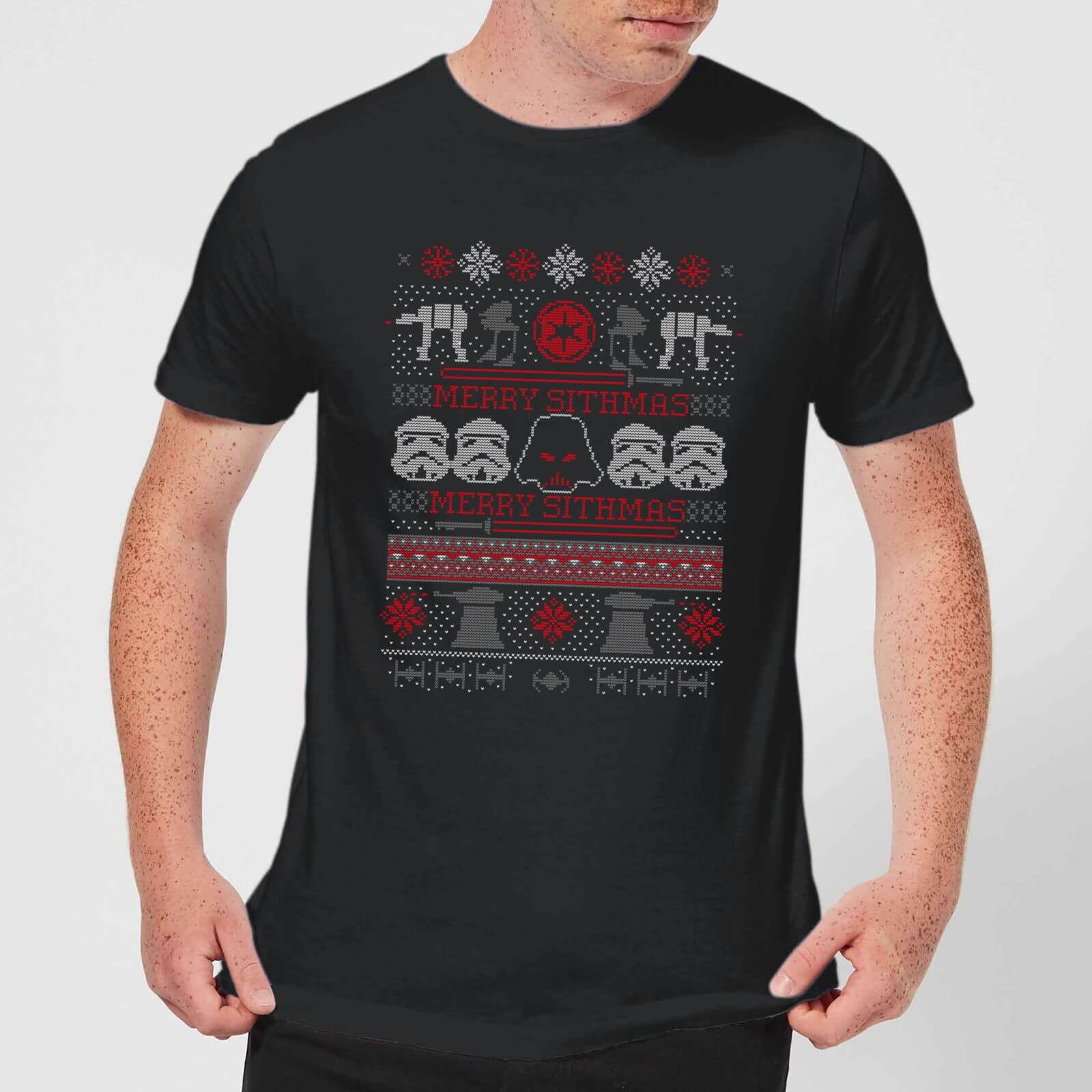 

T-Shirt Star Wars Merry Sithmas Knit Christmas- Nero - Uomo - 4XL - Nero