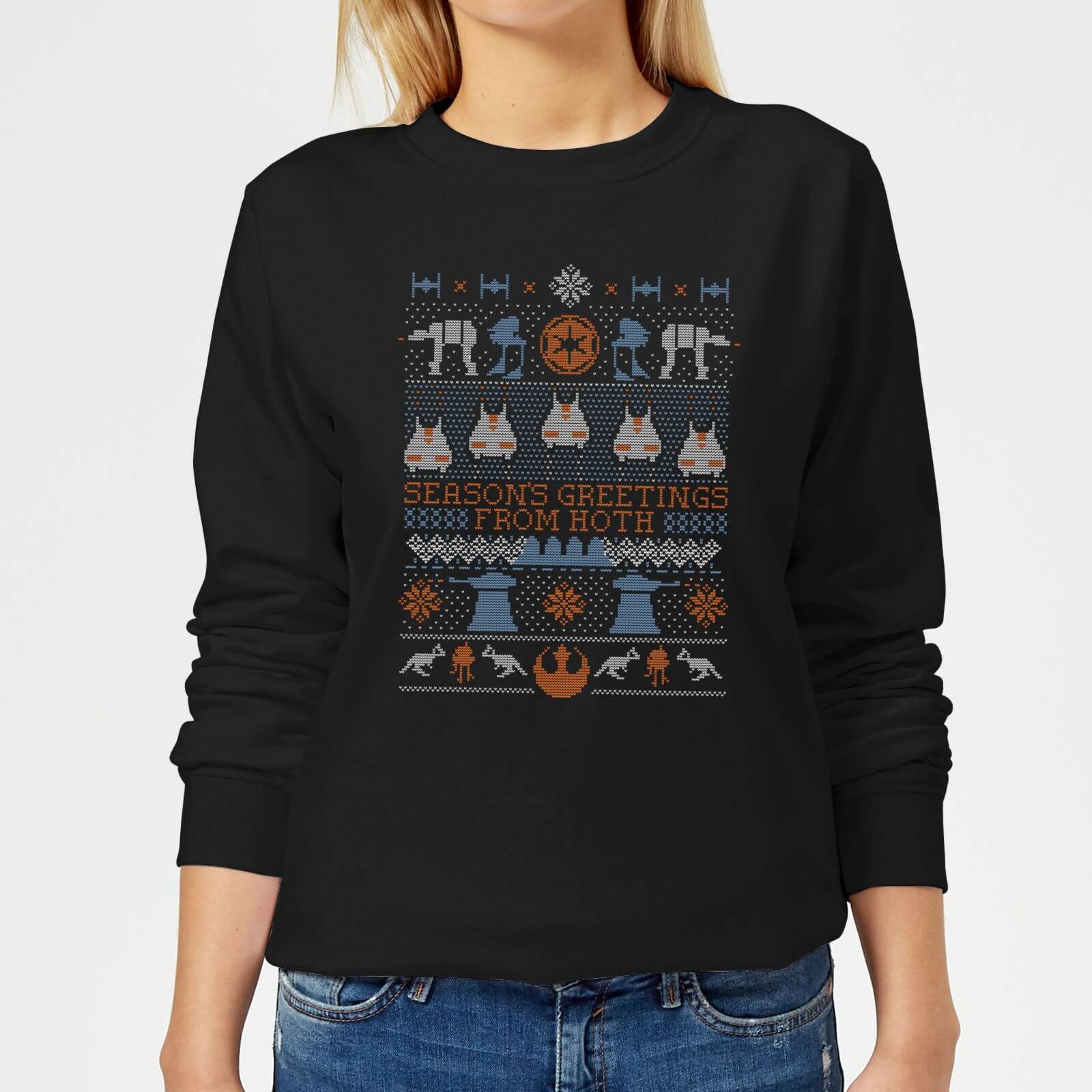 Star Wars Seasons Greeting From Hoth Women's Christmas Sweatshirt - Black - 5XL - Black
