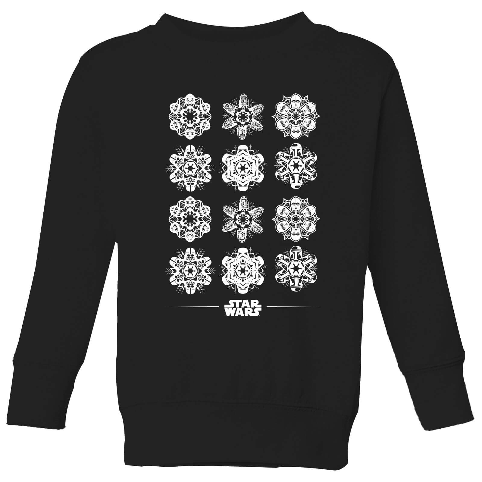 Star Wars Snowflake Kids Christmas Sweatshirt - Black - 11-12 Years
