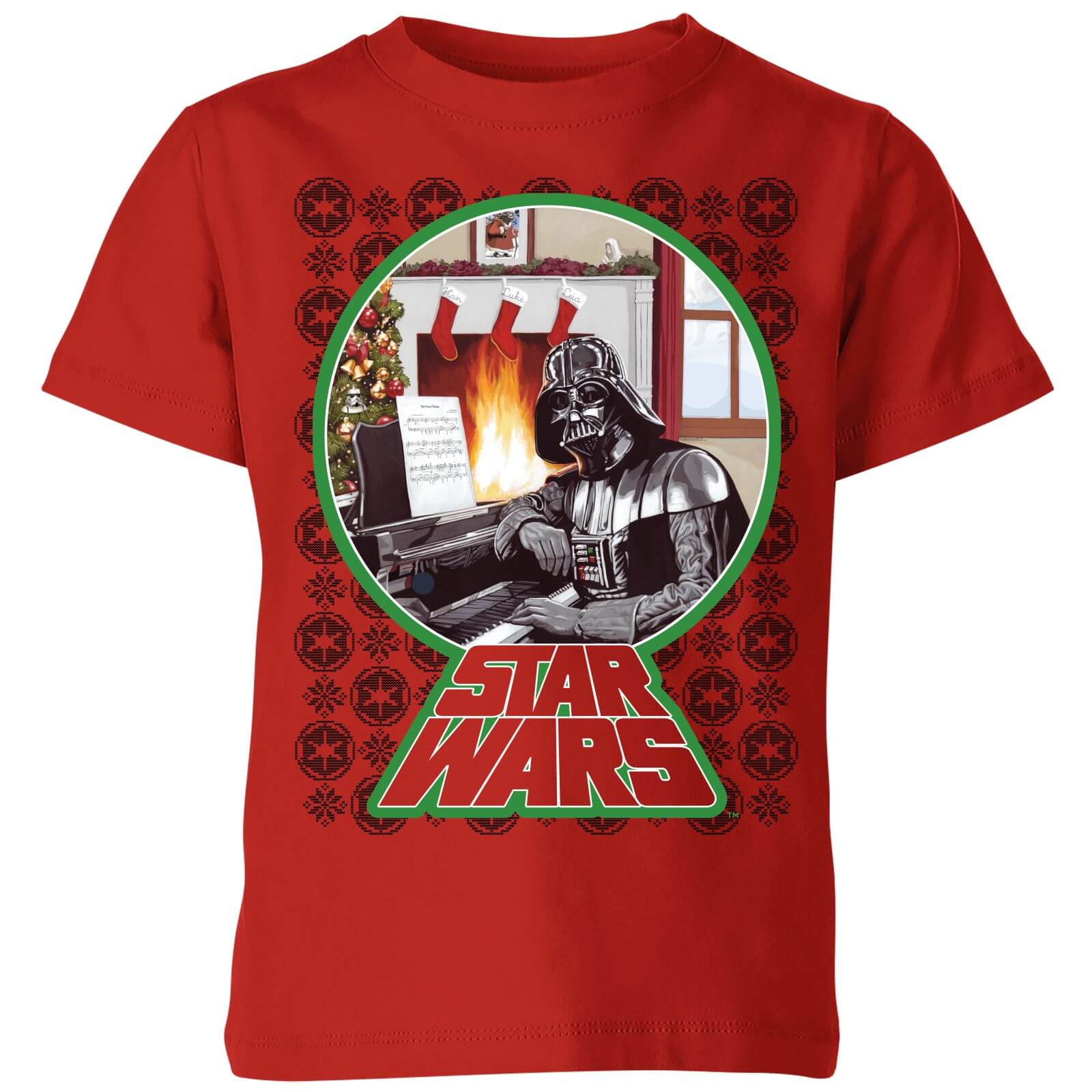 Star Wars A Very Merry Sithmas Kids Christmas T-Shirt - Red - 11-12 Years