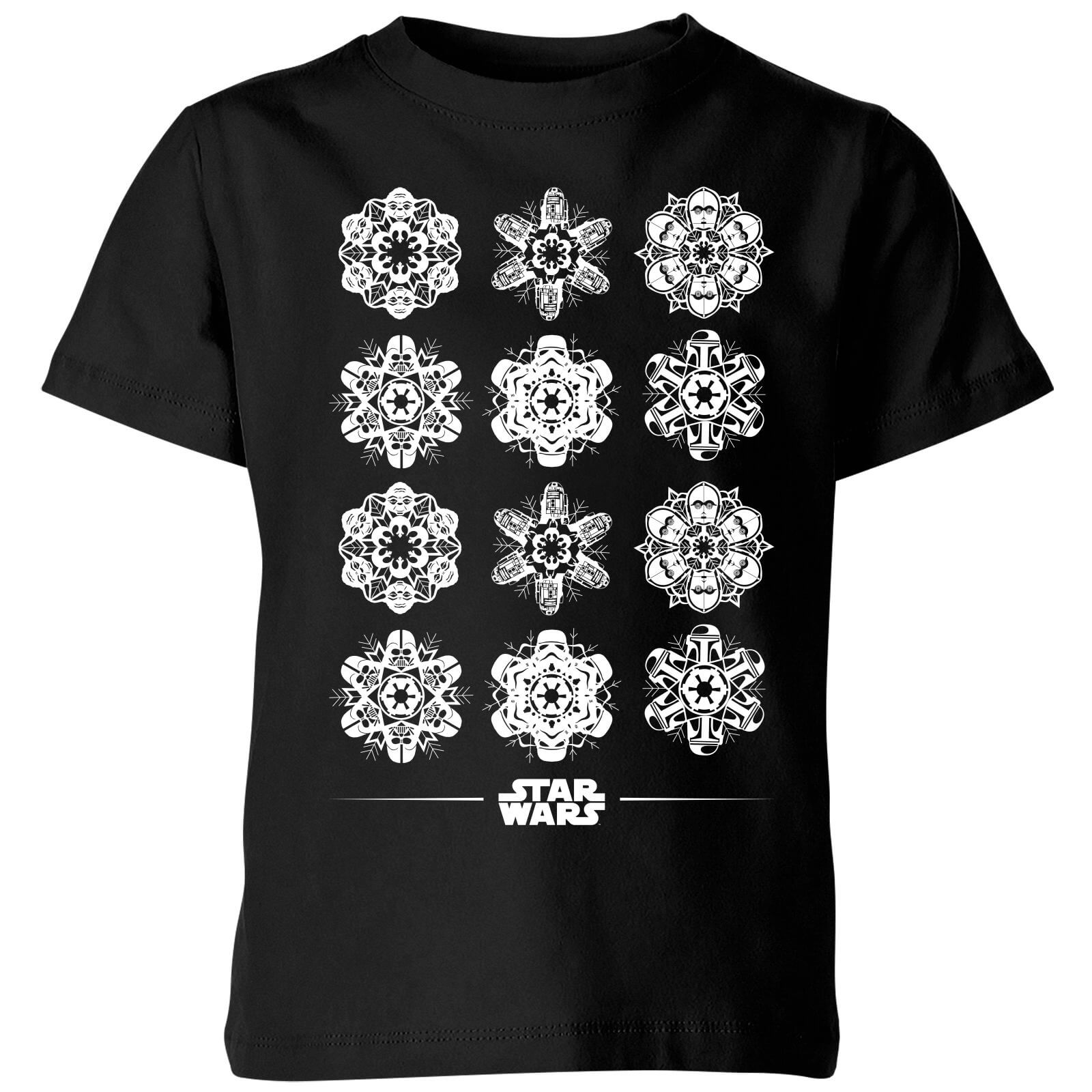 

T-Shirt Star Wars Snowflake Kids Christmas- Nero - 3-4 Anni