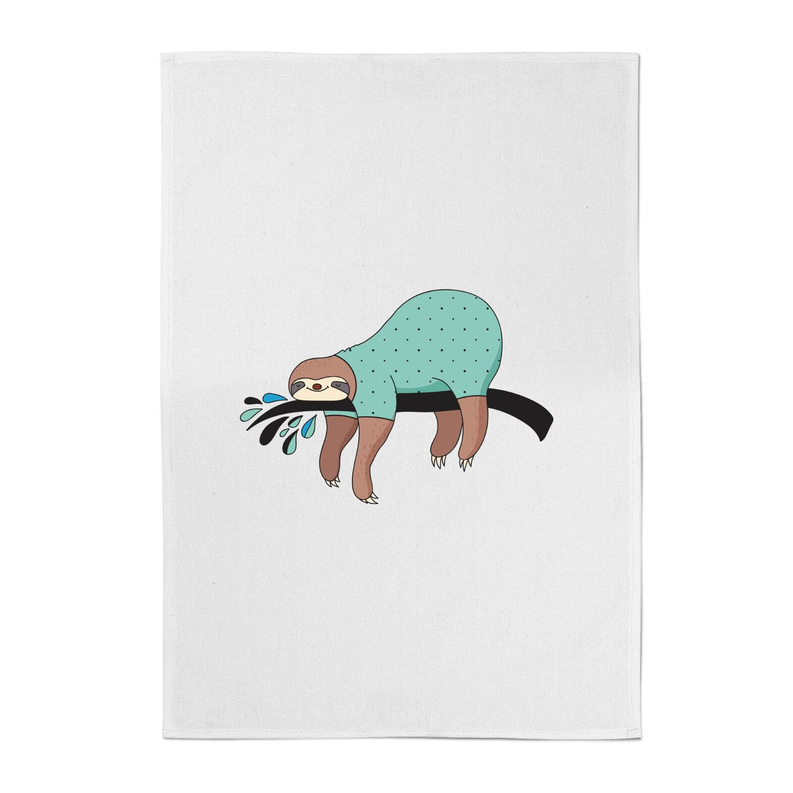 Sleepy Sloth Cotton Tea Towel